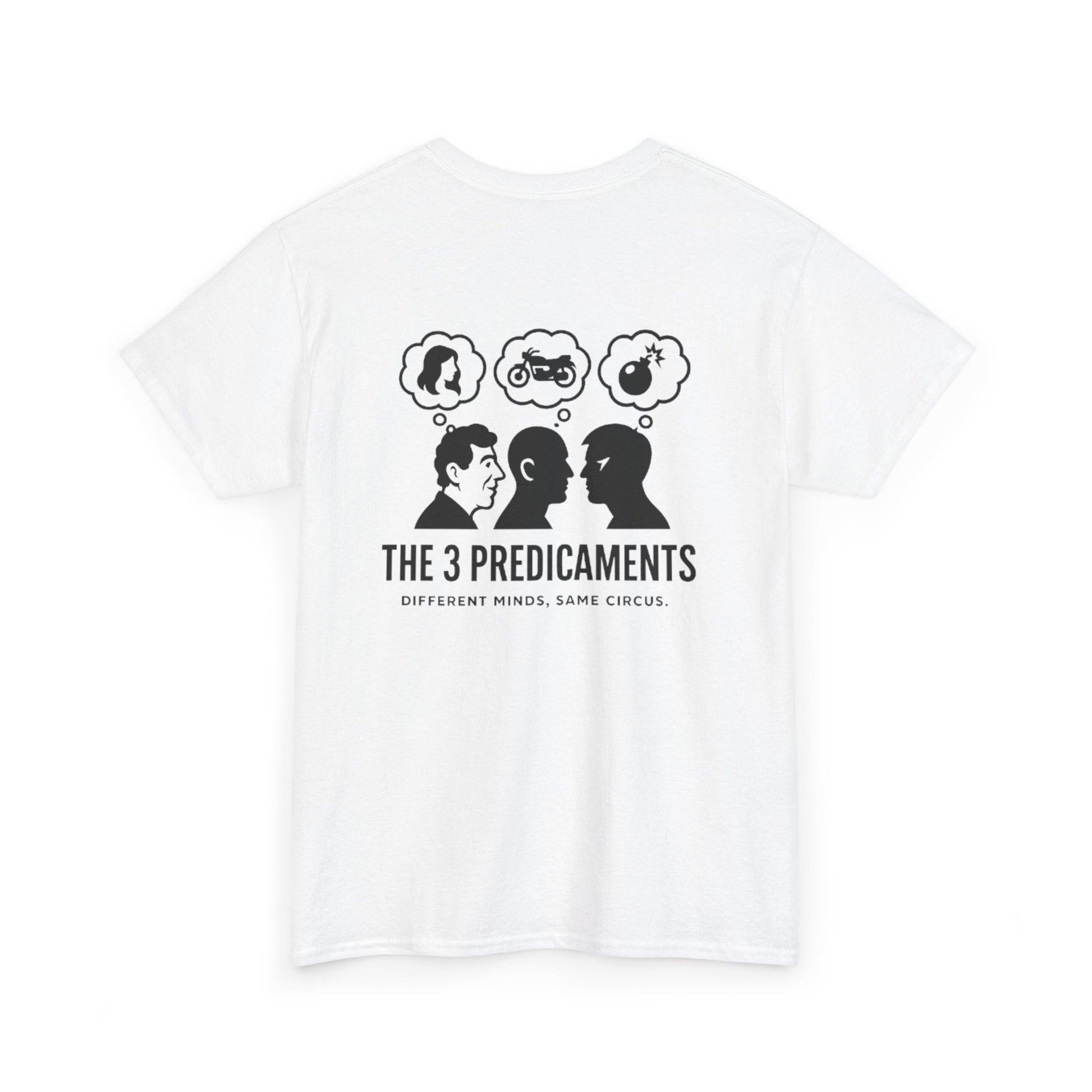 Unisex Heavy Cotton Tee with Thought-Provoking Design, Graphic Tee, Casual Wear, Gift Idea for Friends, Statement Shirt