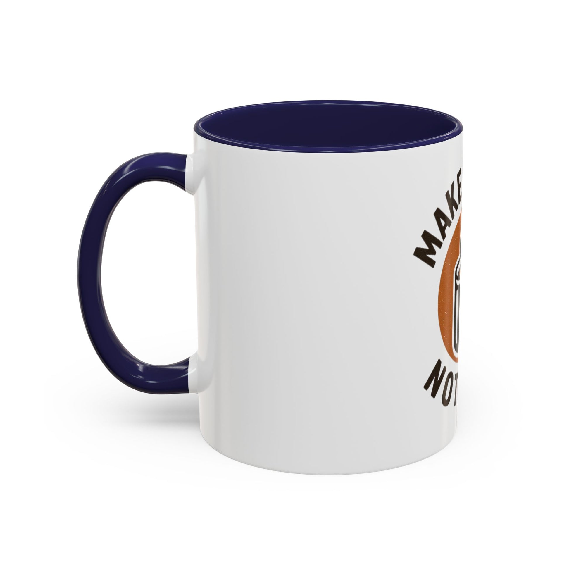 Make Coffee Not War Mug, Accent Coffee Mug Gift, Peaceful Coffee Lover Mug, Unique Coffee Cup, Home Office Decor