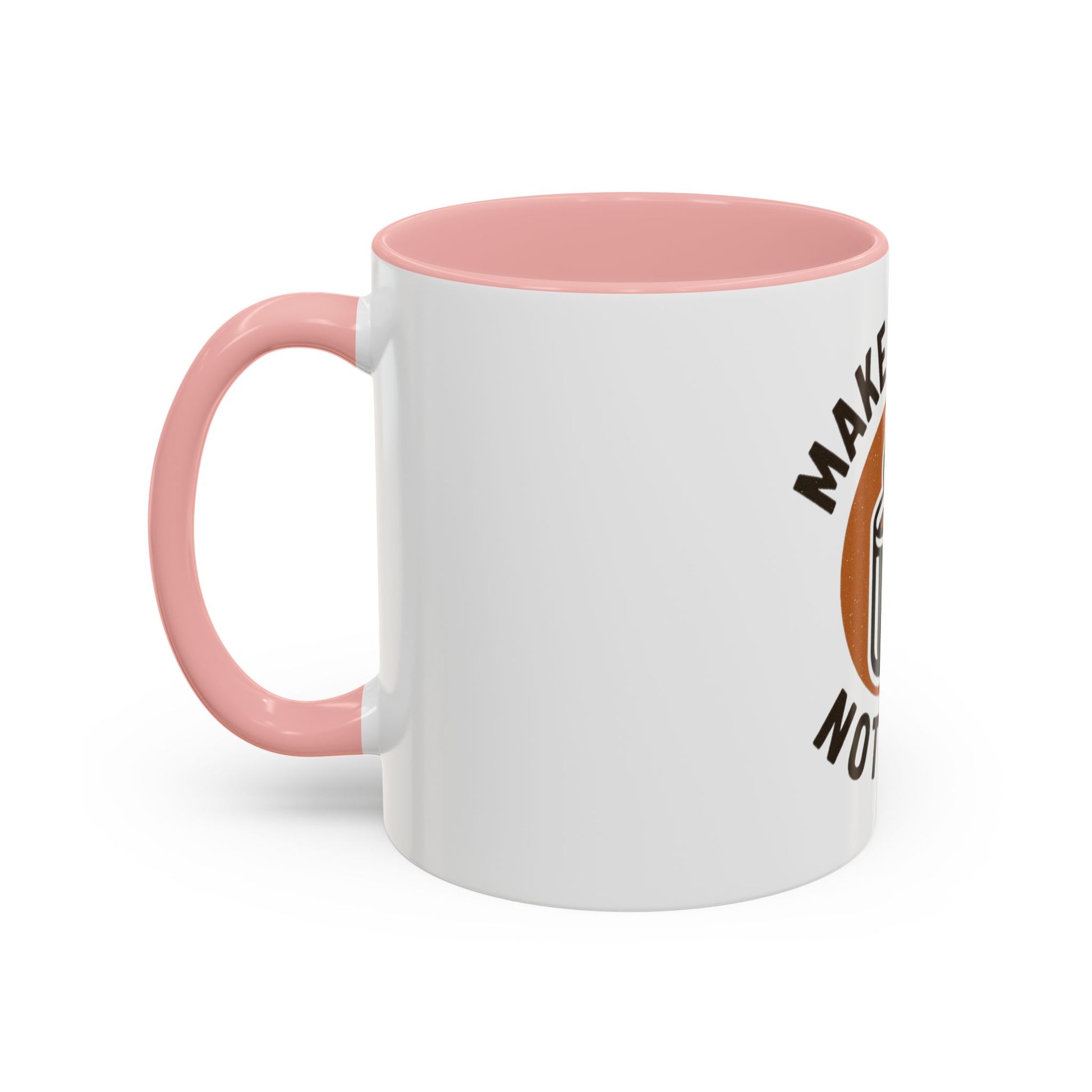 Make Coffee Not War Mug, Accent Coffee Mug Gift, Peaceful Coffee Lover Mug, Unique Coffee Cup, Home Office Decor