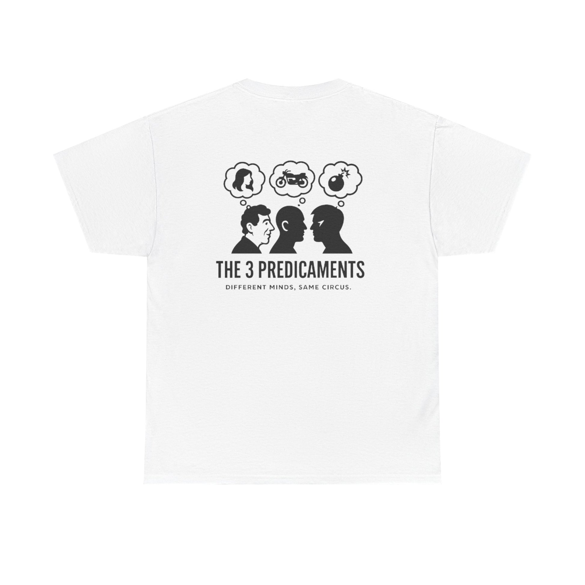 Unisex Heavy Cotton Tee with Thought-Provoking Design, Graphic Tee, Casual Wear, Gift Idea for Friends, Statement Shirt