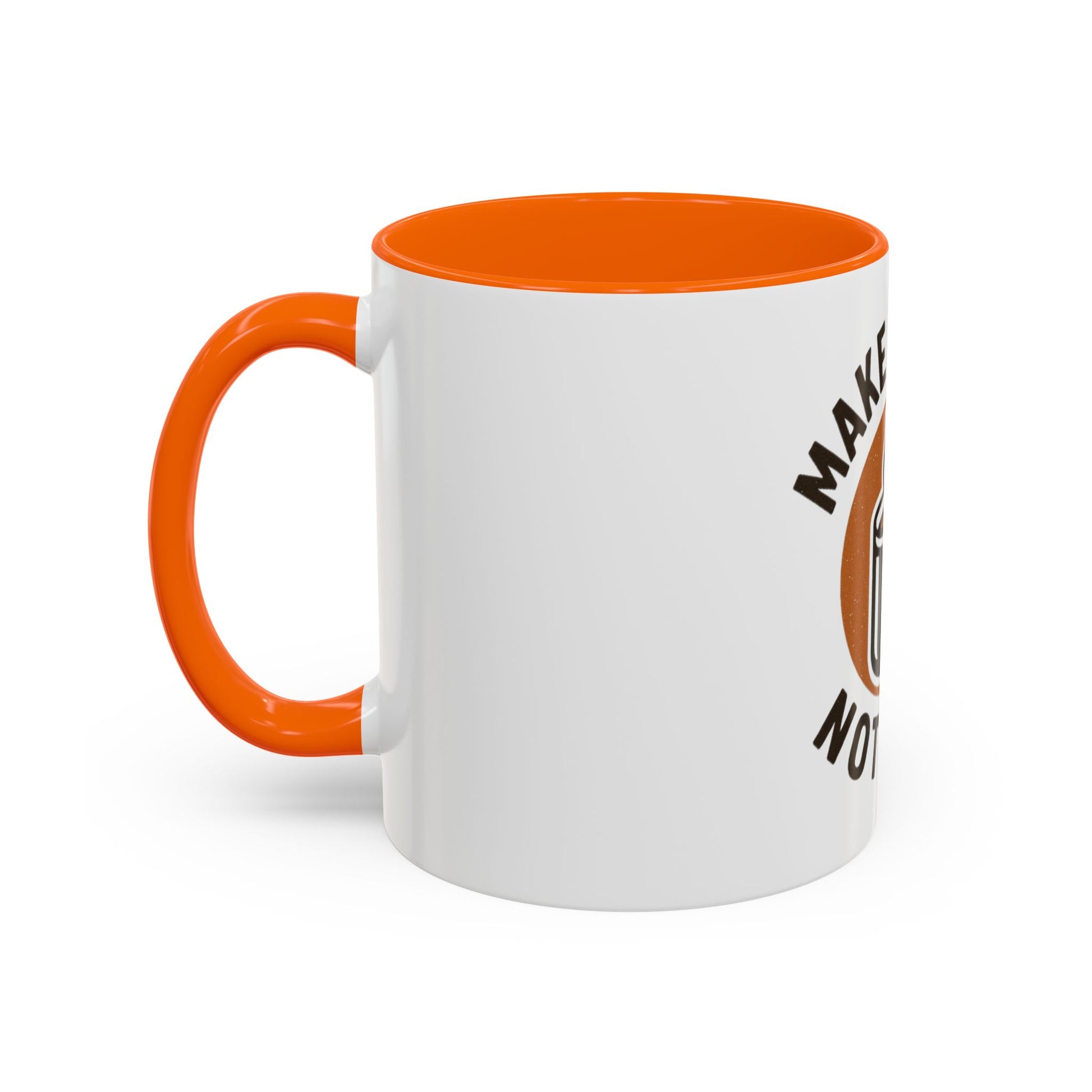 Make Coffee Not War Mug, Accent Coffee Mug Gift, Peaceful Coffee Lover Mug, Unique Coffee Cup, Home Office Decor