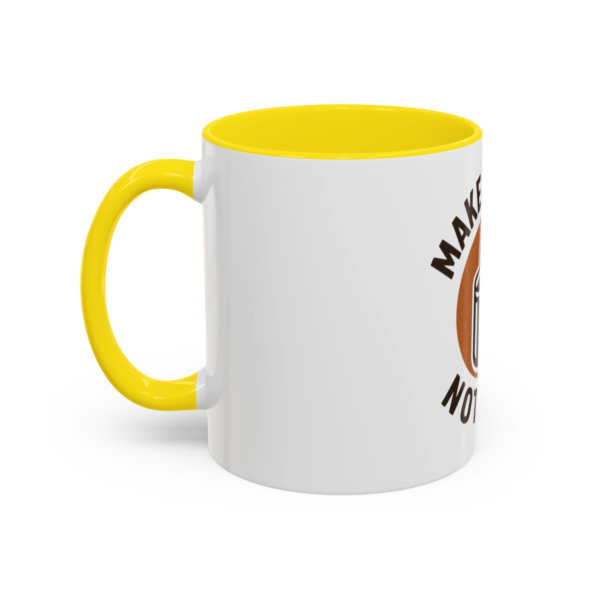 Make Coffee Not War Mug, Accent Coffee Mug Gift, Peaceful Coffee Lover Mug, Unique Coffee Cup, Home Office Decor