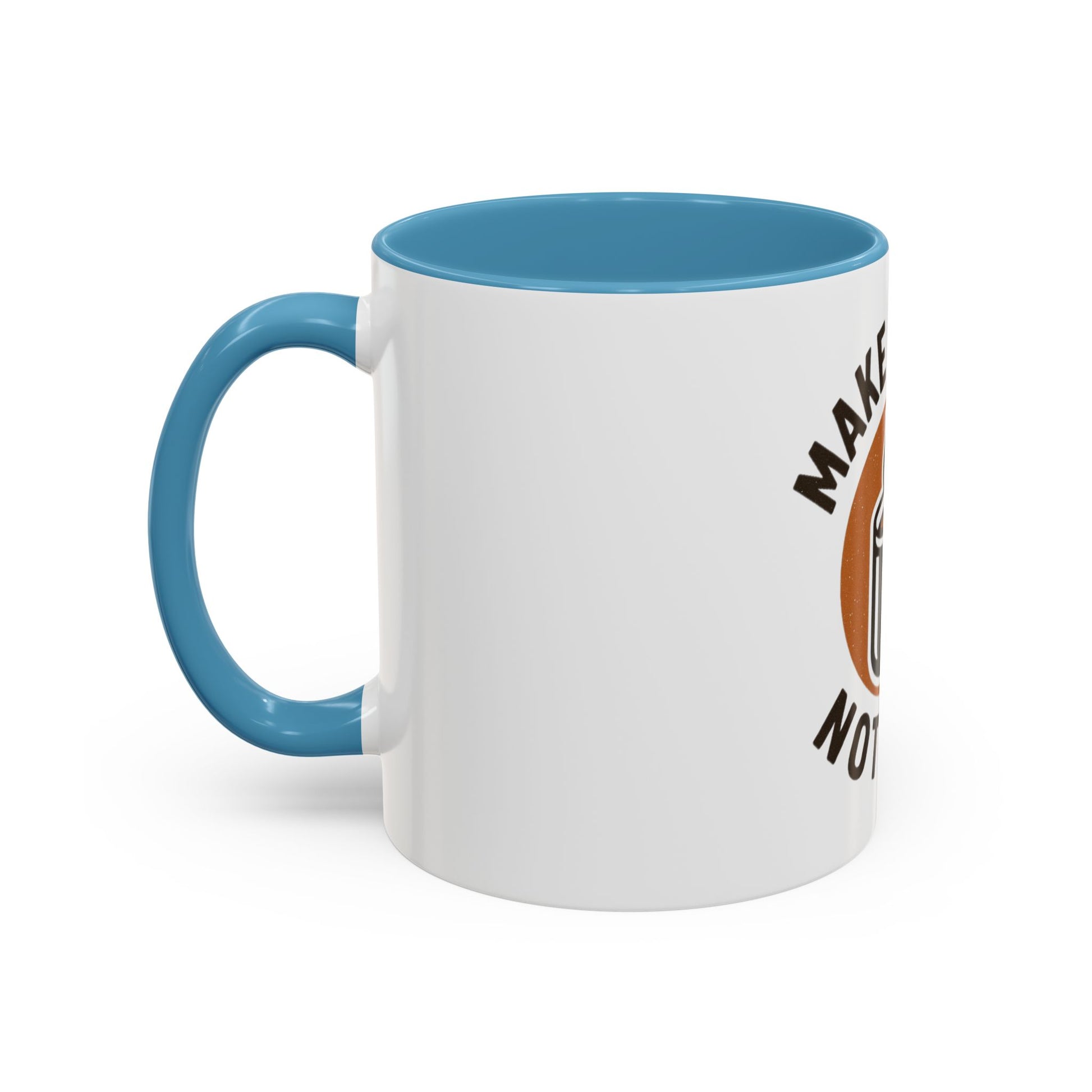 Make Coffee Not War Mug, Accent Coffee Mug Gift, Peaceful Coffee Lover Mug, Unique Coffee Cup, Home Office Decor
