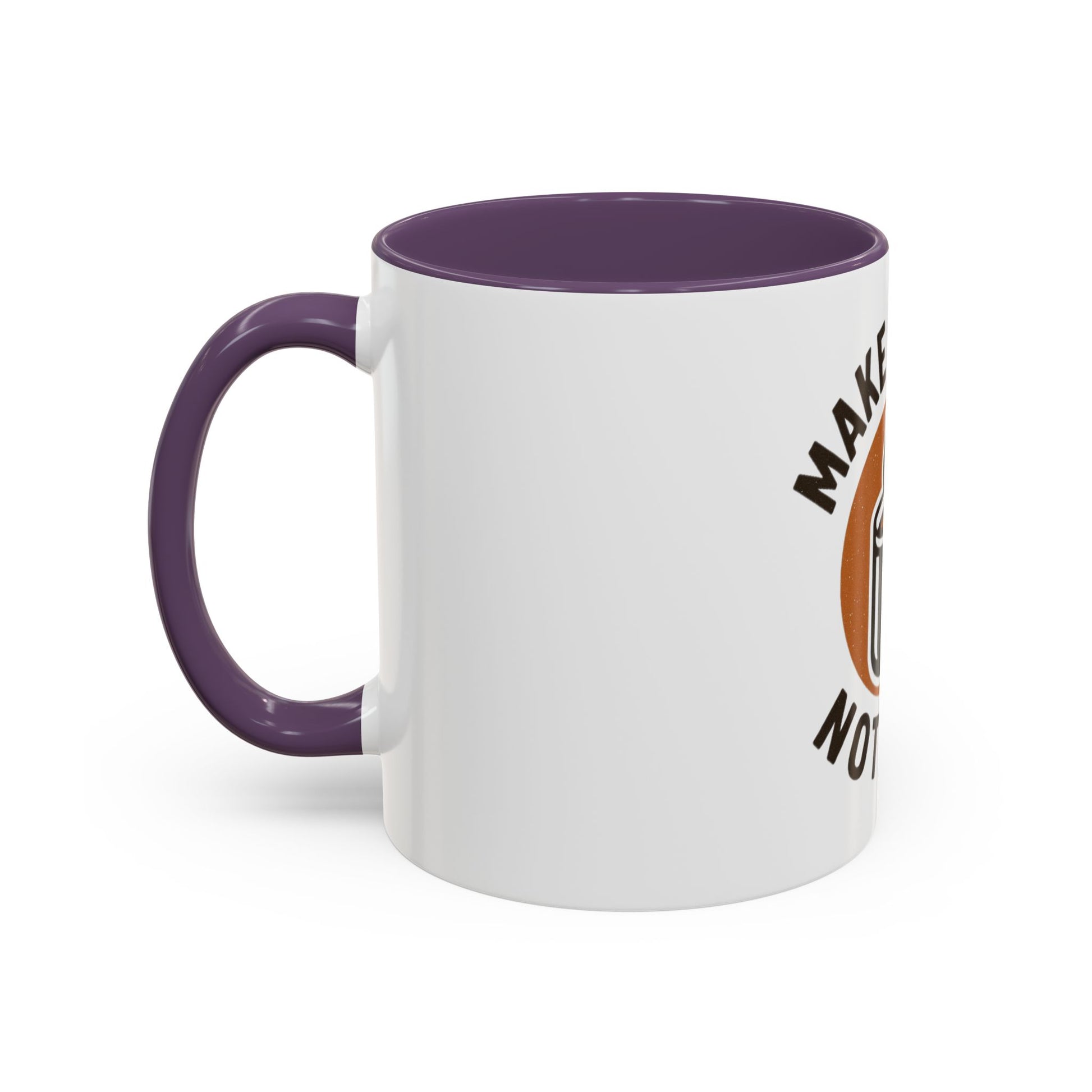 Make Coffee Not War Mug, Accent Coffee Mug Gift, Peaceful Coffee Lover Mug, Unique Coffee Cup, Home Office Decor