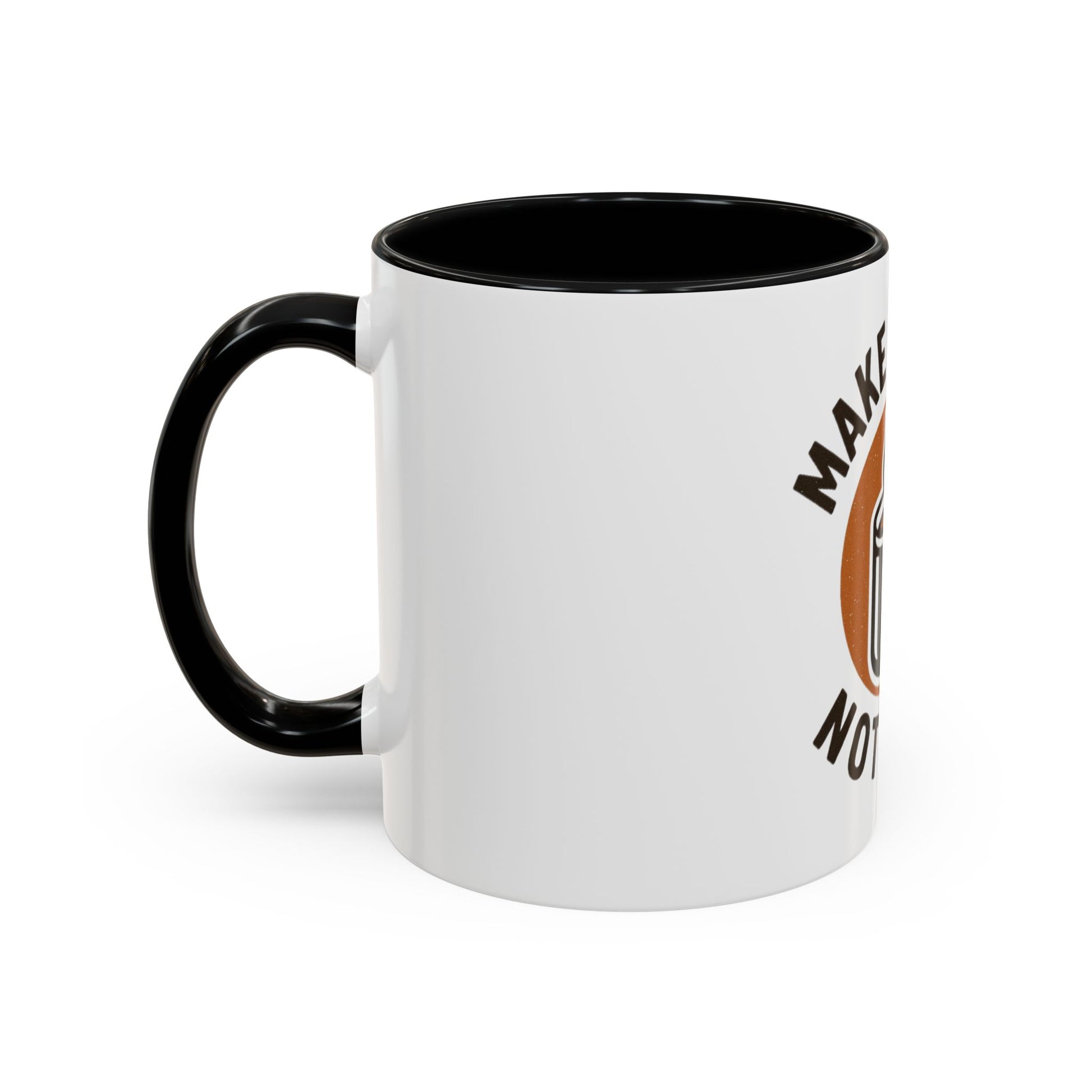Make Coffee Not War Mug, Accent Coffee Mug Gift, Peaceful Coffee Lover Mug, Unique Coffee Cup, Home Office Decor