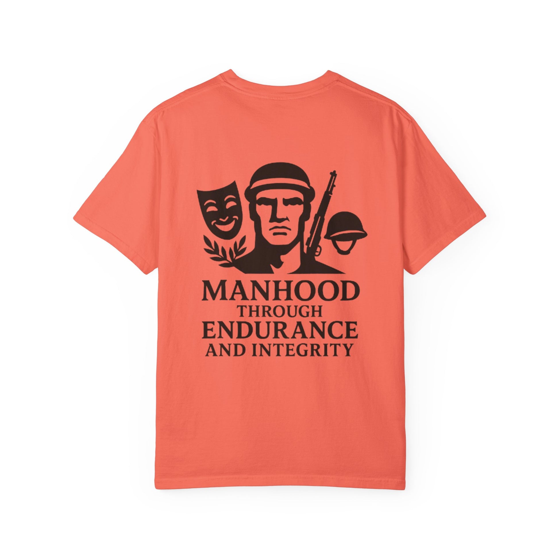Inspirational Unisex T-Shirt: Manhood Through Endurance and Integrity, Gift for Dads, Motivational Apparel, Everyday Wear, Men's T-Shirt
