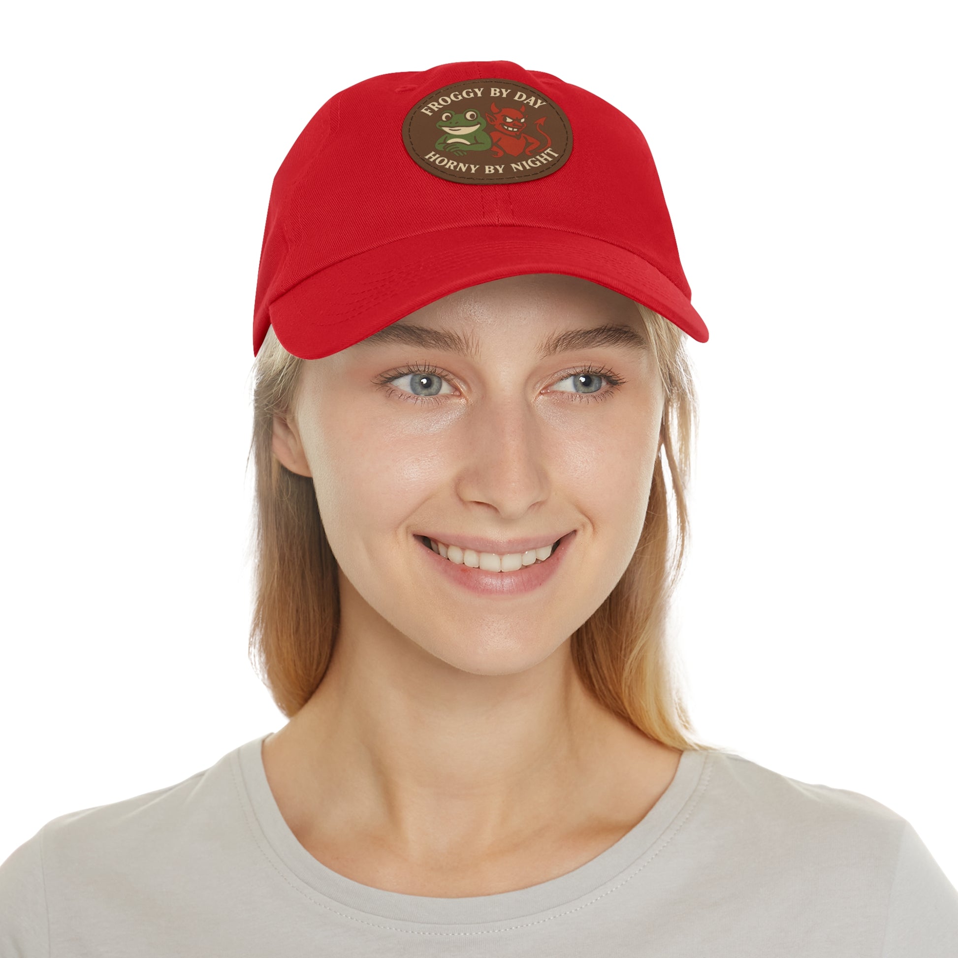 Frog & Devil Dad Hat | Funny Dad Cap, Gift for Father's Day, Casual Style, Outdoor Accessory, Unique Summer Hat