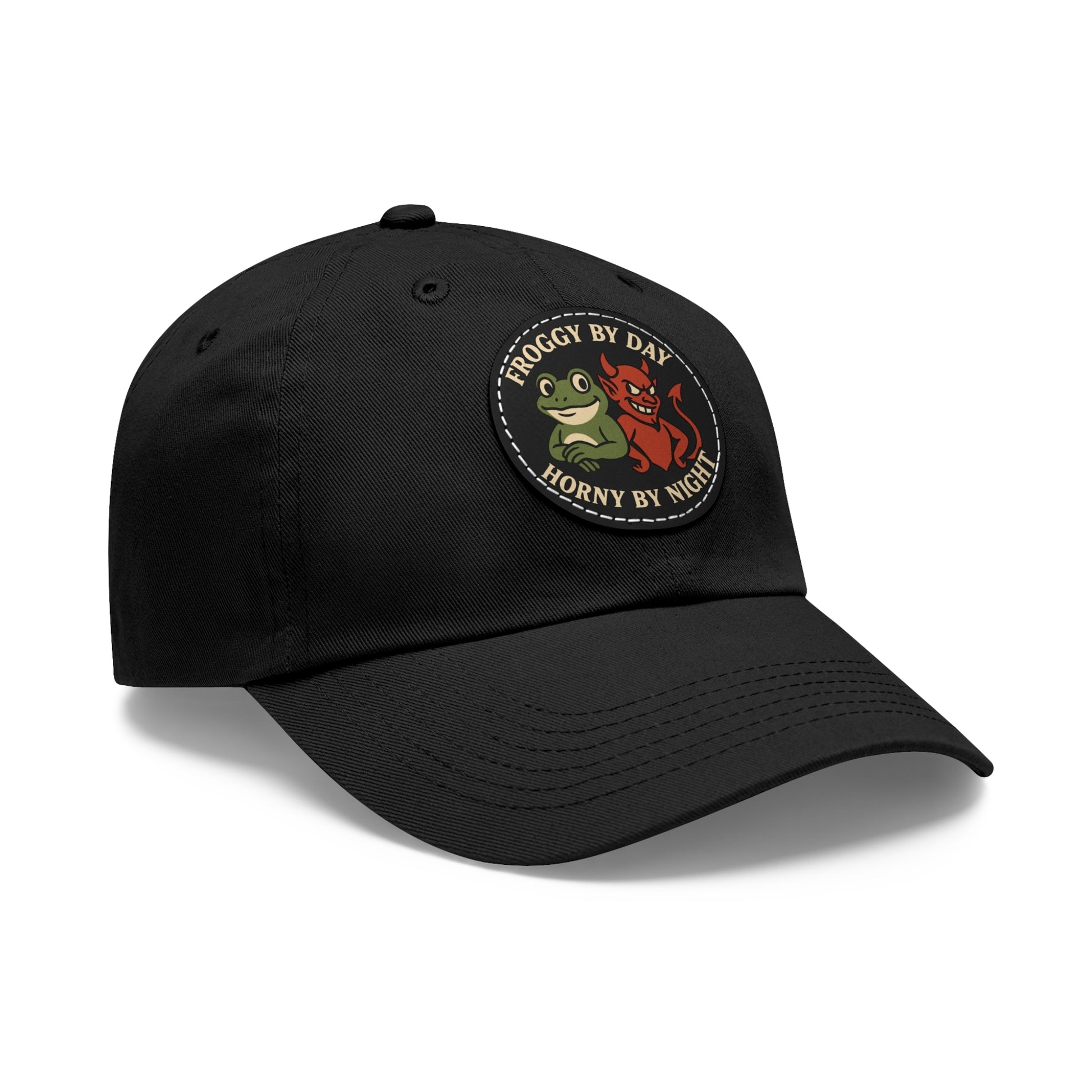 Frog & Devil Dad Hat | Funny Dad Cap, Gift for Father's Day, Casual Style, Outdoor Accessory, Unique Summer Hat