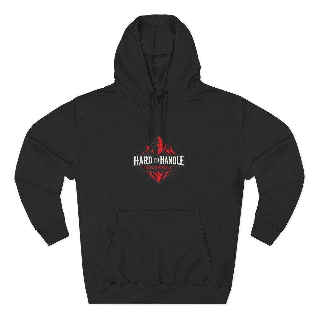 Rock On Fleece Hoodie - A Hard to Handle Design, Music Lover Gift, Cozy Layer, Festival Wear, Gift for Guitarists