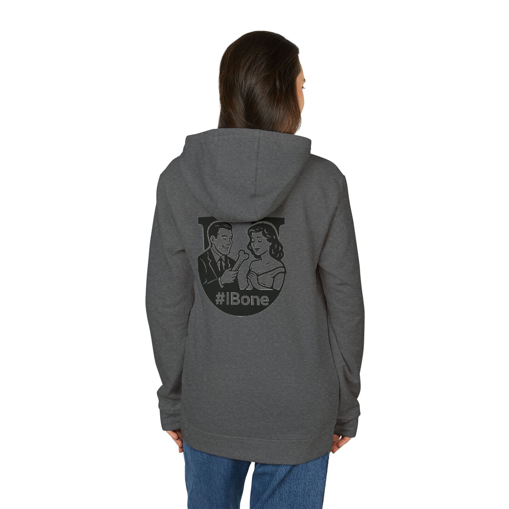 Unisex Fleece Hoodie with #IBone Graphic, Cozy Casual Wear for Everyday, Gift for Friends, Perfect for Events, Sportswear