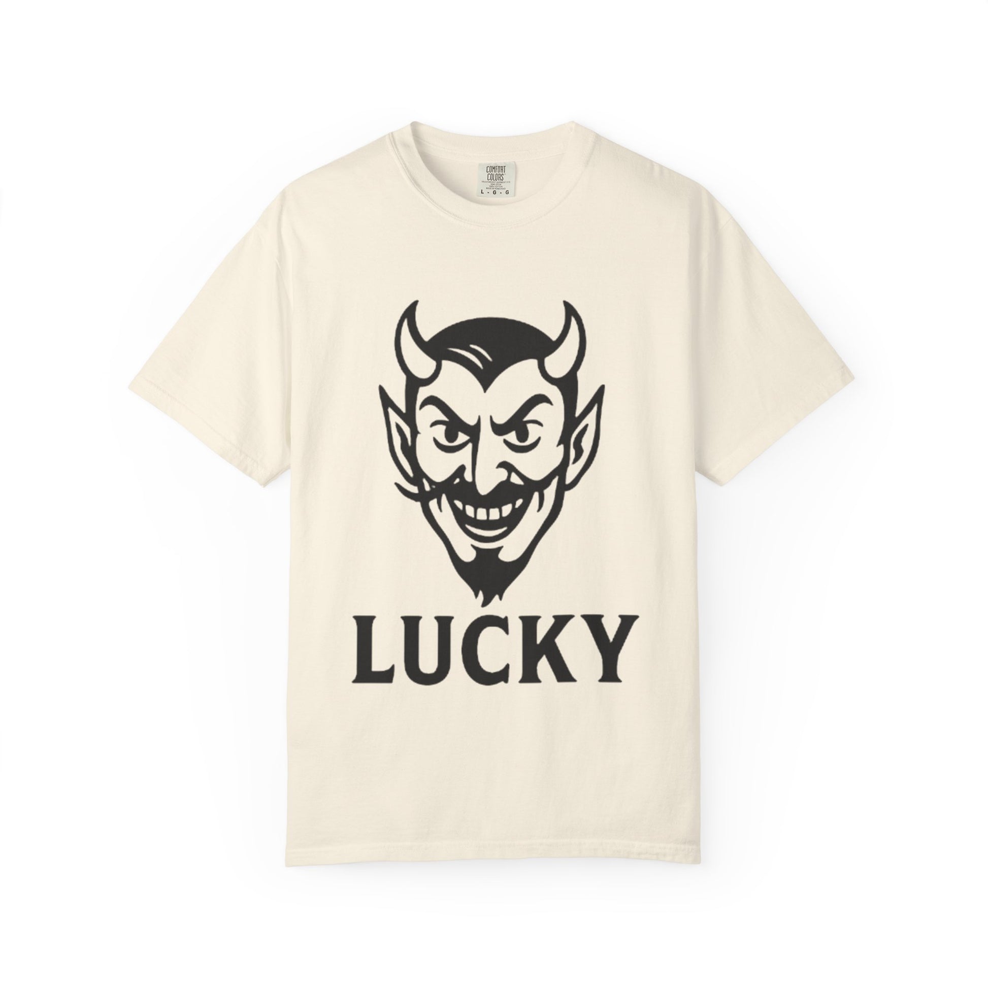 Lucky Devil Graphic Unisex T-Shirt, Spooky Style Tee, Halloween Apparel, Gift for Friends, Casual Wear