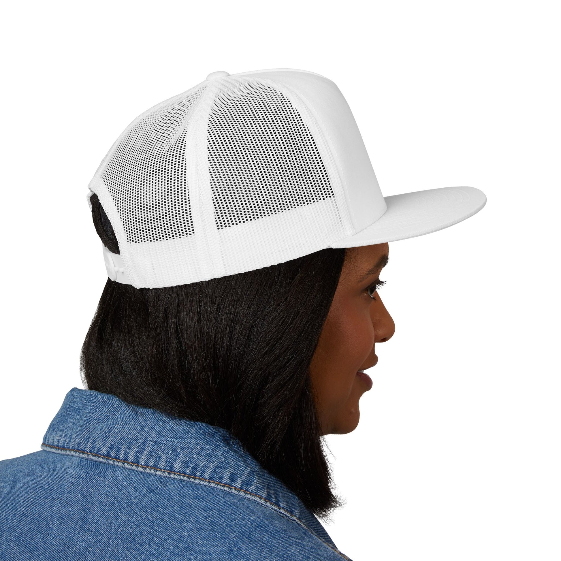 Rockin' Embroidered 5 Panel Trucker Cap - Cool Streetwear Hat for Music Lovers, Perfect Gift for Festivals, Summer, Outdoors, Urban Style
