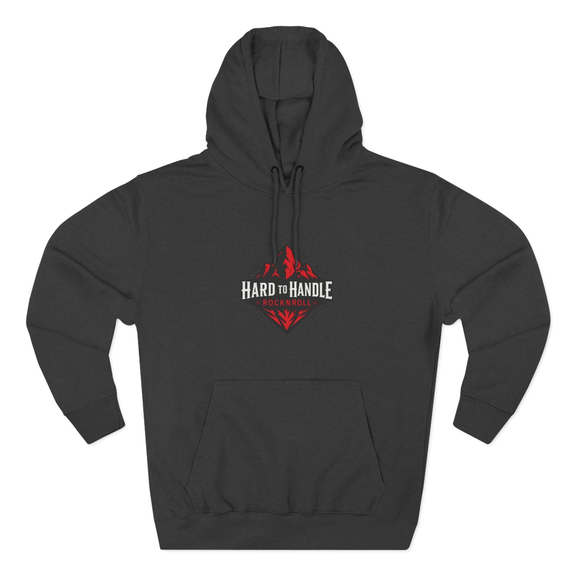Rock On Fleece Hoodie - A Hard to Handle Design, Music Lover Gift, Cozy Layer, Festival Wear, Gift for Guitarists