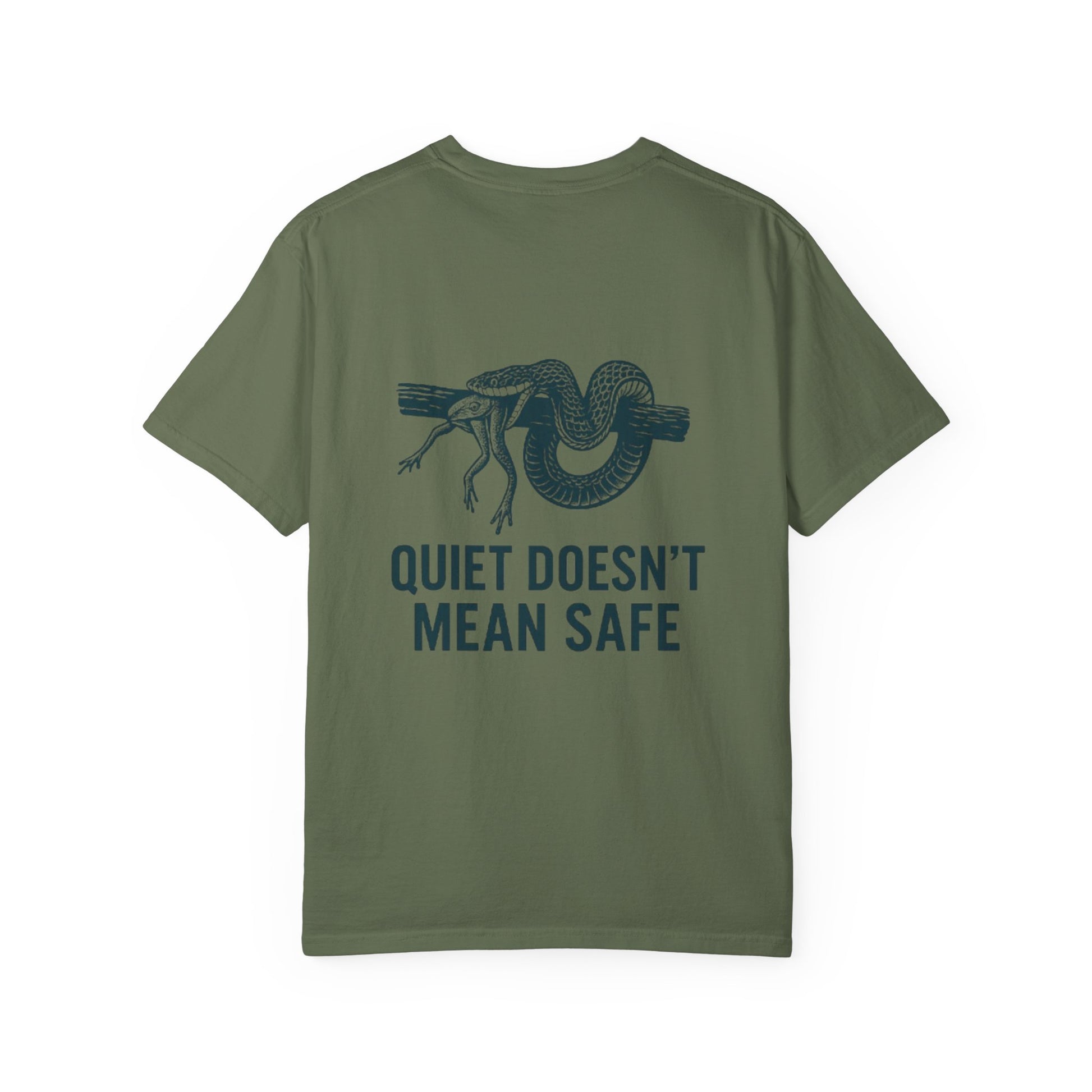 Snake and Frog Unisex T-Shirt - Nature Lover Gift, Adventure Apparel, Unique Graphic Tee, Eco-Friendly Fashion, Wildlife Enthusiast Shirt