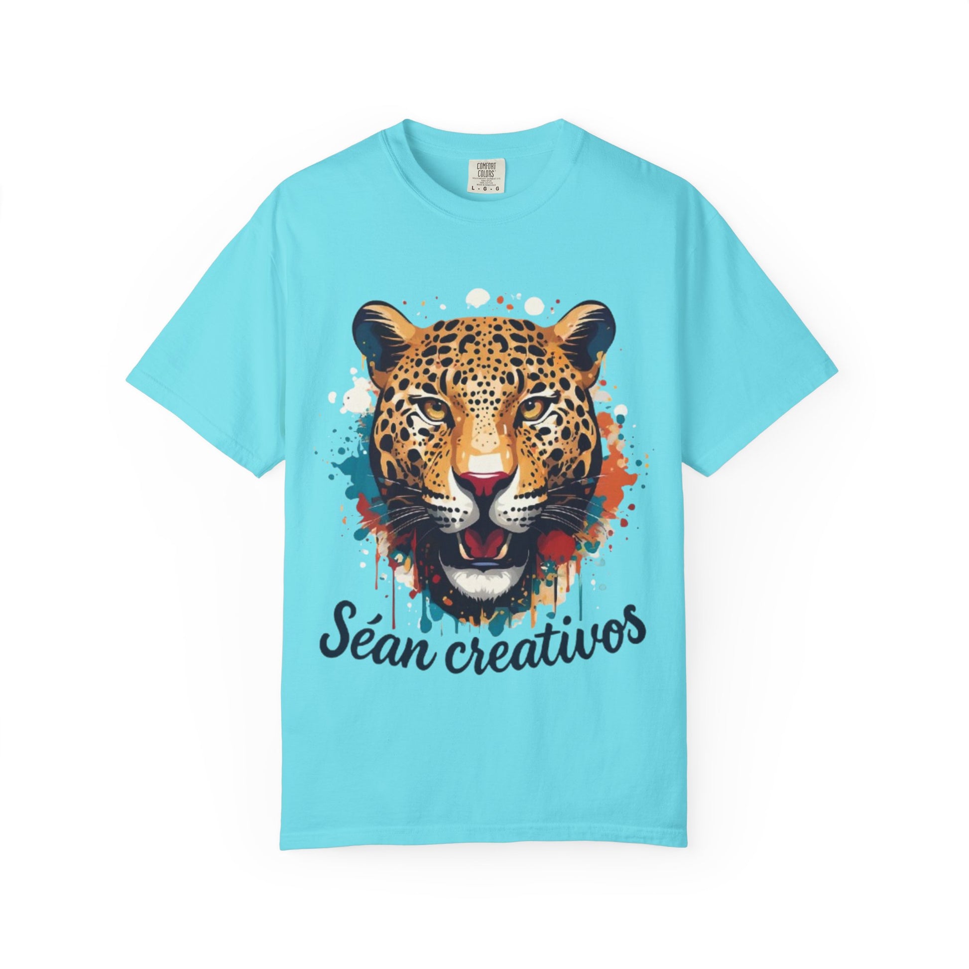 Creative Leopard T-Shirt, Artistic Animal Tee, Unique Gift for Art Lovers, Casual Wear, Trendy Fashion Statement