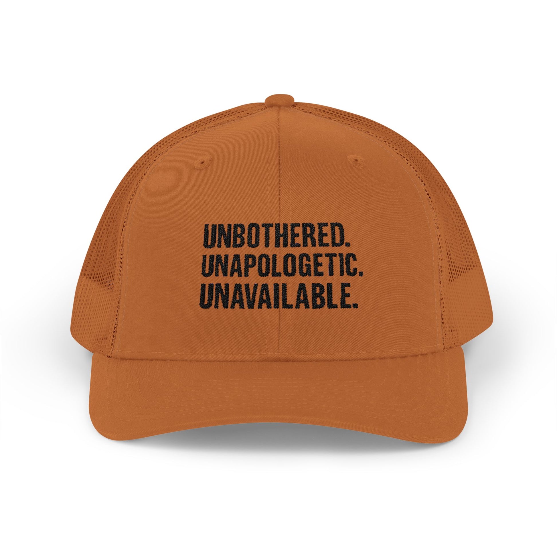 Snapback Cap - Unbothered Unapologetic Unavailable Design