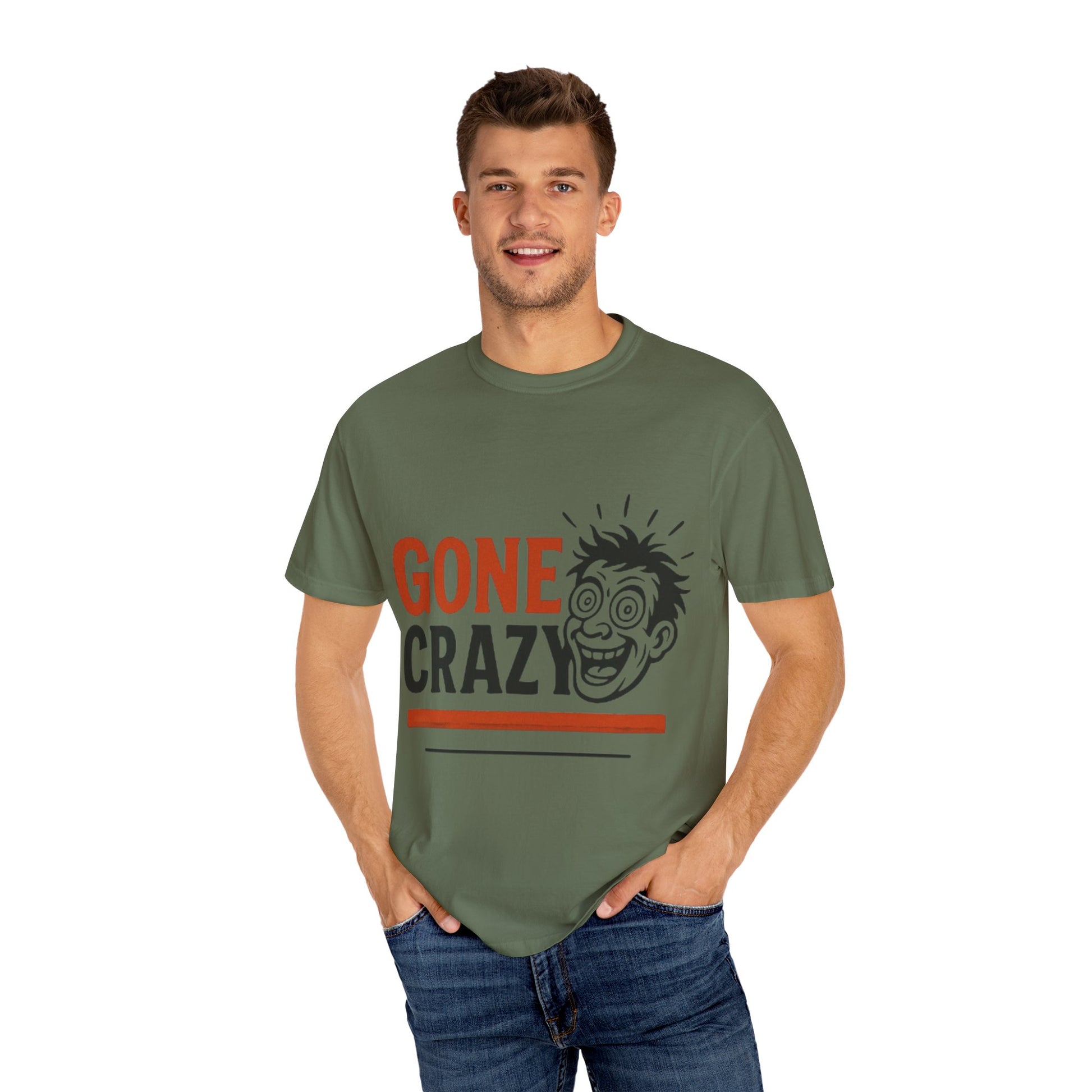 Gone Crazy Unisex Garment-Dyed T-shirt | Fun Graphic Tee for Casual Wear, Gift for Friends, Birthday Celebration, Comedy Style, Unique [...]
