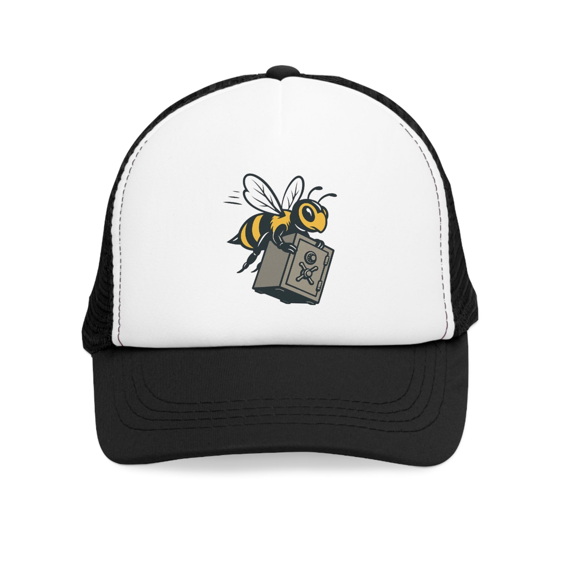 Buzzing Bee Mesh Cap - Fun Trucker Hat for Outdoor Adventures, Summer, Gifts for Beekeepers, Gardening Hats, Unique Bee Lover Accessory