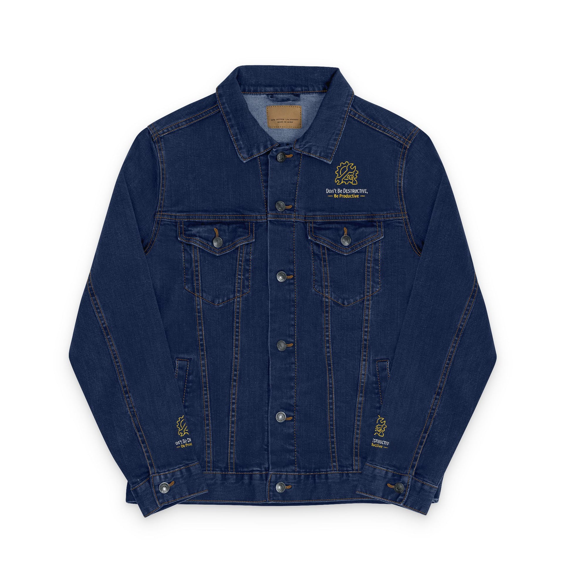 Stylish Unisex Denim Jacket with Embroidery, Casual Outerwear for All Seasons, Vintage Denim Jacket, Unique Gift for Him and Her, [...]