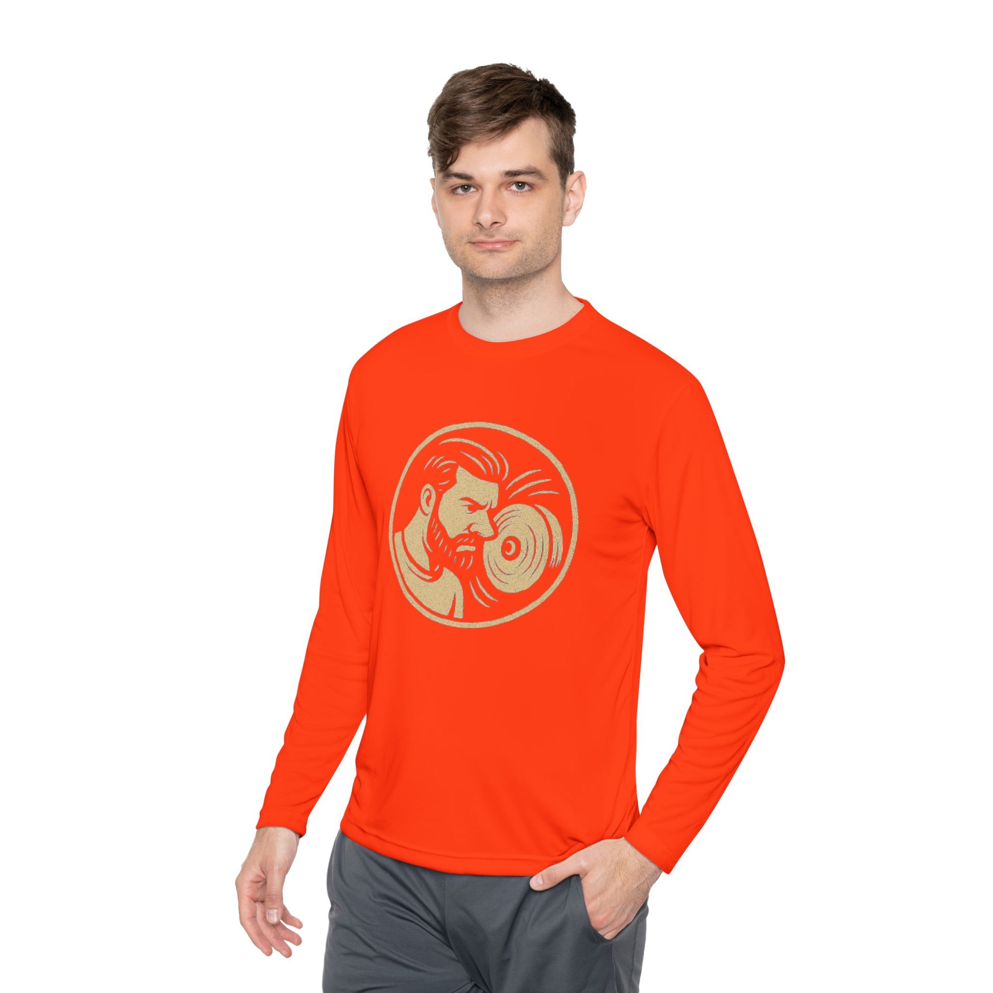 Unisex Lightweight Long Sleeve Tee with Retro DJ Design, Perfect for Music Lovers, Festival Outfits, Casual Wear, Gift for Him