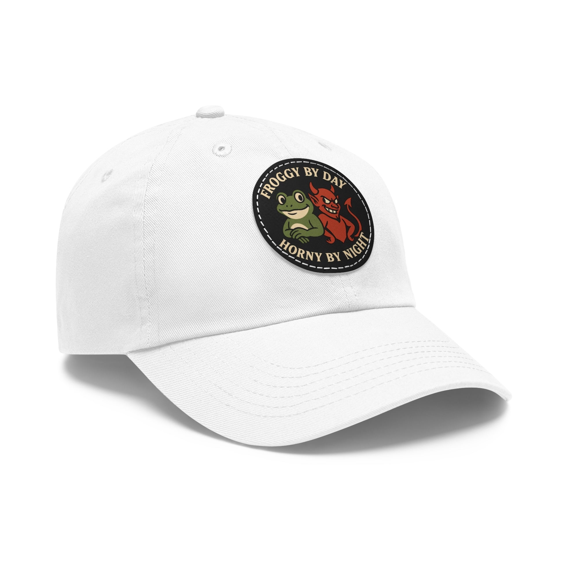 Frog & Devil Dad Hat | Funny Dad Cap, Gift for Father's Day, Casual Style, Outdoor Accessory, Unique Summer Hat