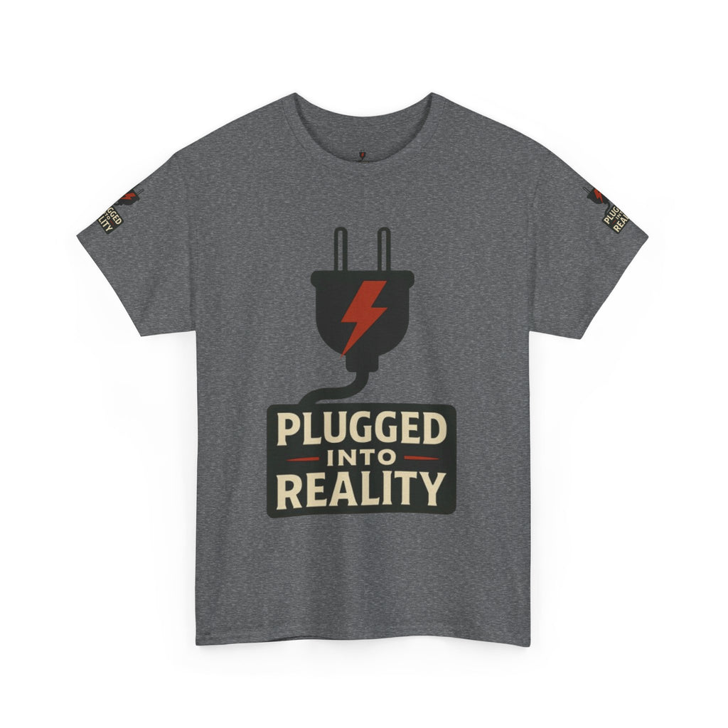 Unplugged Reality Tee - Fun Casual Shirt, Gift for Tech Enthusiasts, Graphic Tee for Friends, Quirky Everyday Wear, Recharge Your Vibe!