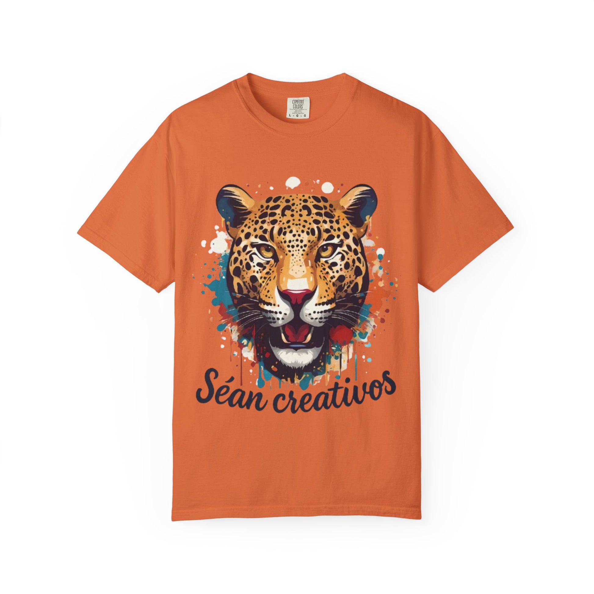 Creative Leopard T-Shirt, Artistic Animal Tee, Unique Gift for Art Lovers, Casual Wear, Trendy Fashion Statement