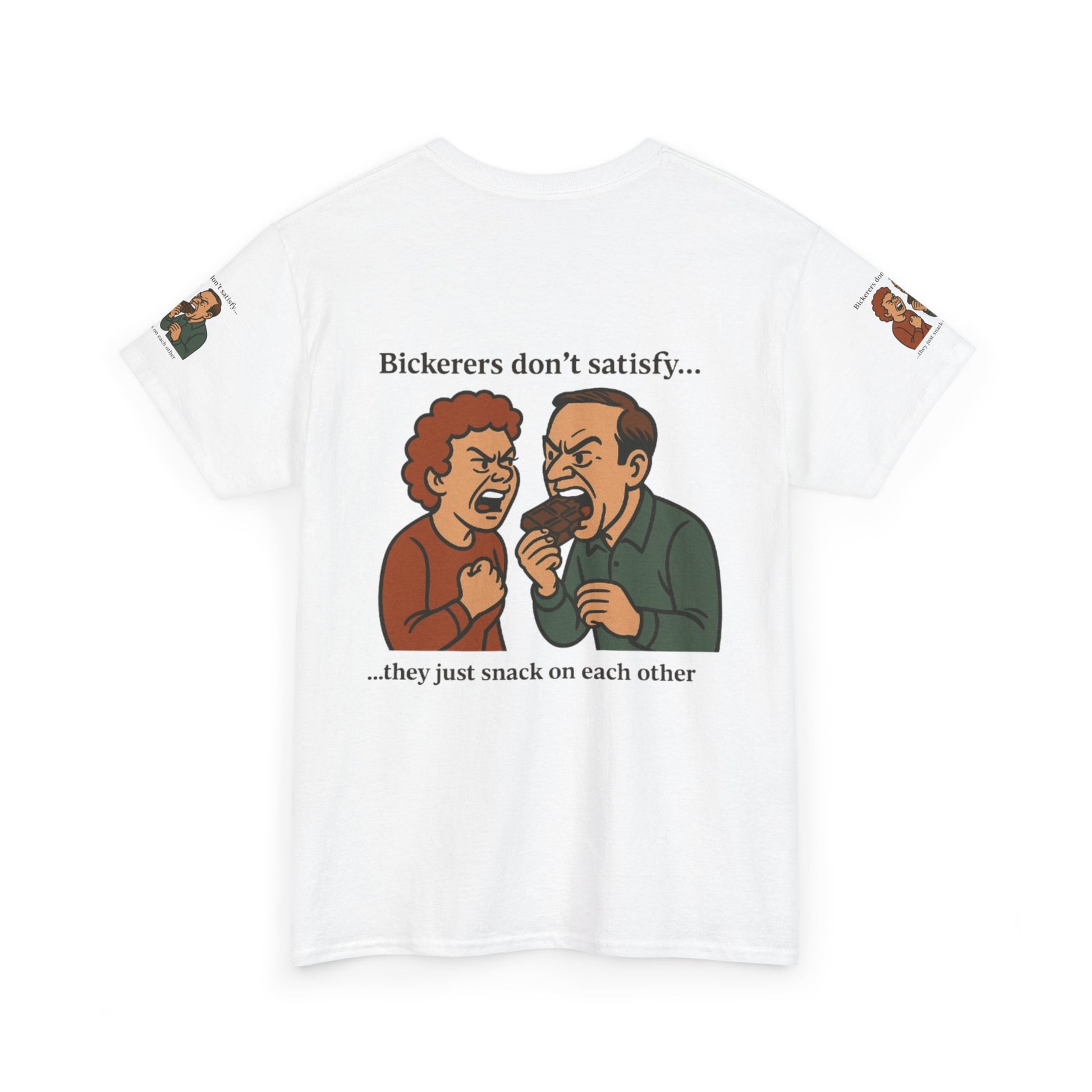 Funny Unisex Tee with Bickering Design, Humorous Cotton T-Shirt, Gift for Friends, Family Humor Shirt, Casual Wear