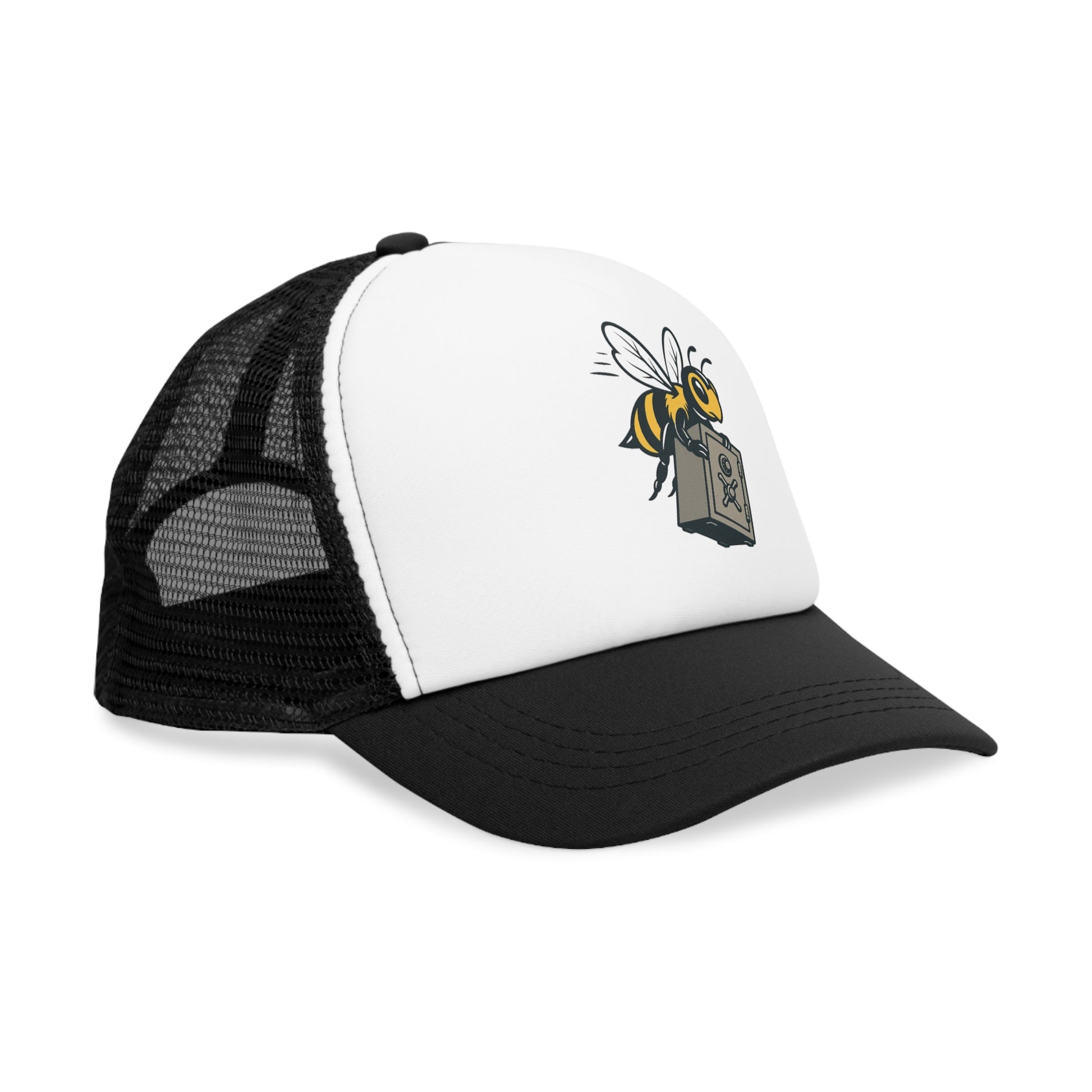 Buzzing Bee Mesh Cap - Fun Trucker Hat for Outdoor Adventures, Summer, Gifts for Beekeepers, Gardening Hats, Unique Bee Lover Accessory