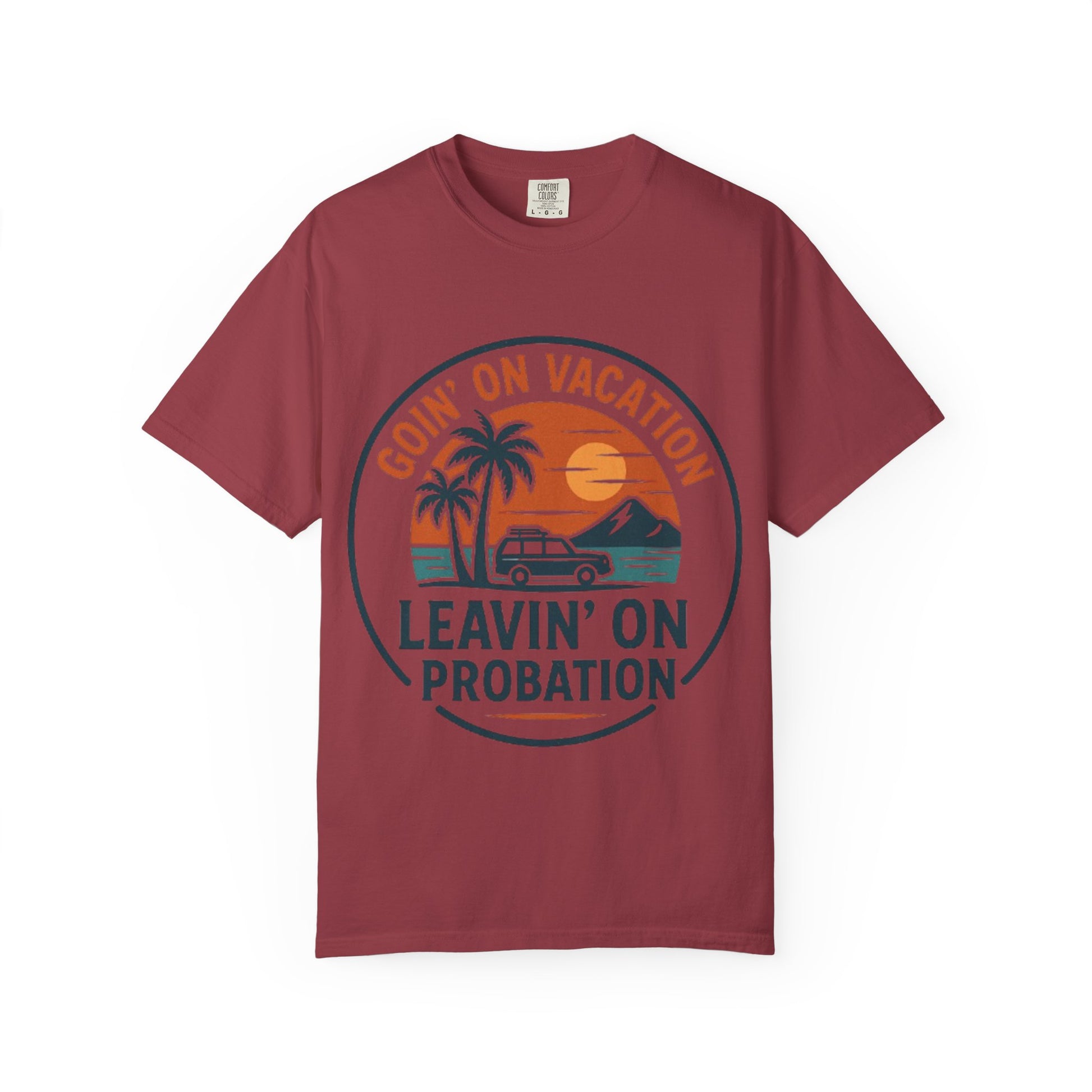 Vacation Vibes Graphic Tee - Goin' on Vacation, Leavin' on Probation, Gift for Travelers, Summer T-Shirt, Fun Casual Wear, Unisex Apparel