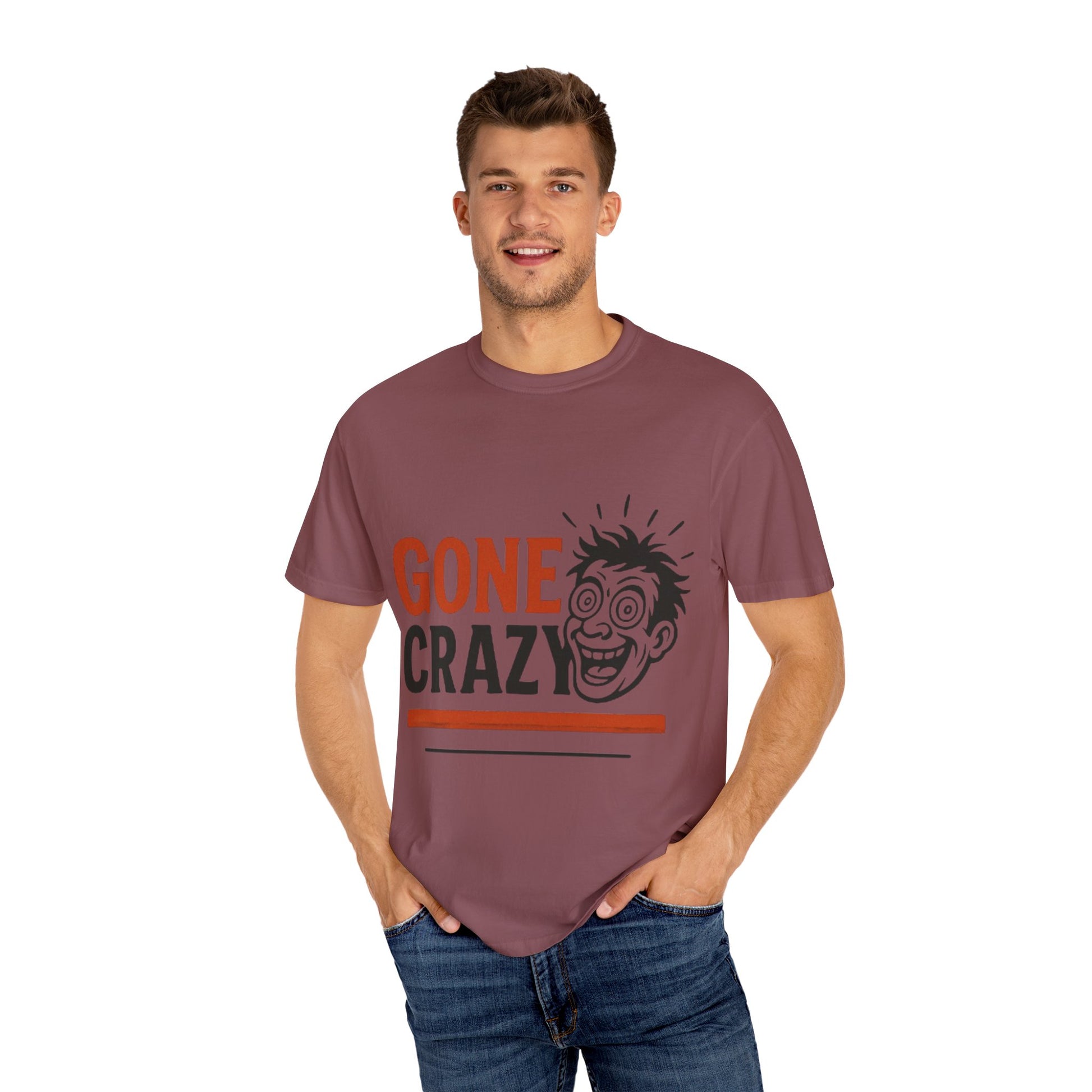 Gone Crazy Unisex Garment-Dyed T-shirt | Fun Graphic Tee for Casual Wear, Gift for Friends, Birthday Celebration, Comedy Style, Unique [...]