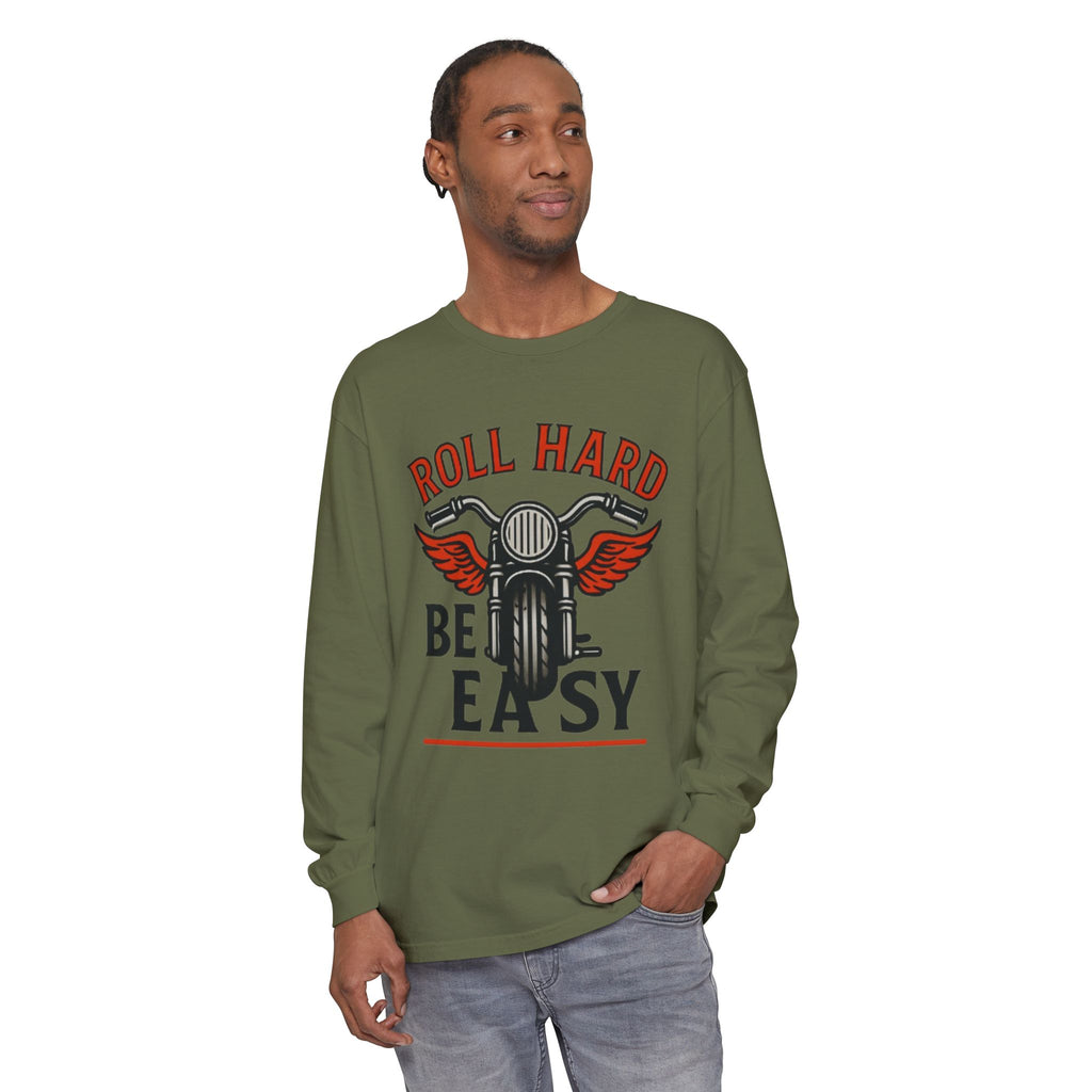 Unisex Garment-dyed Long Sleeve T-Shirt