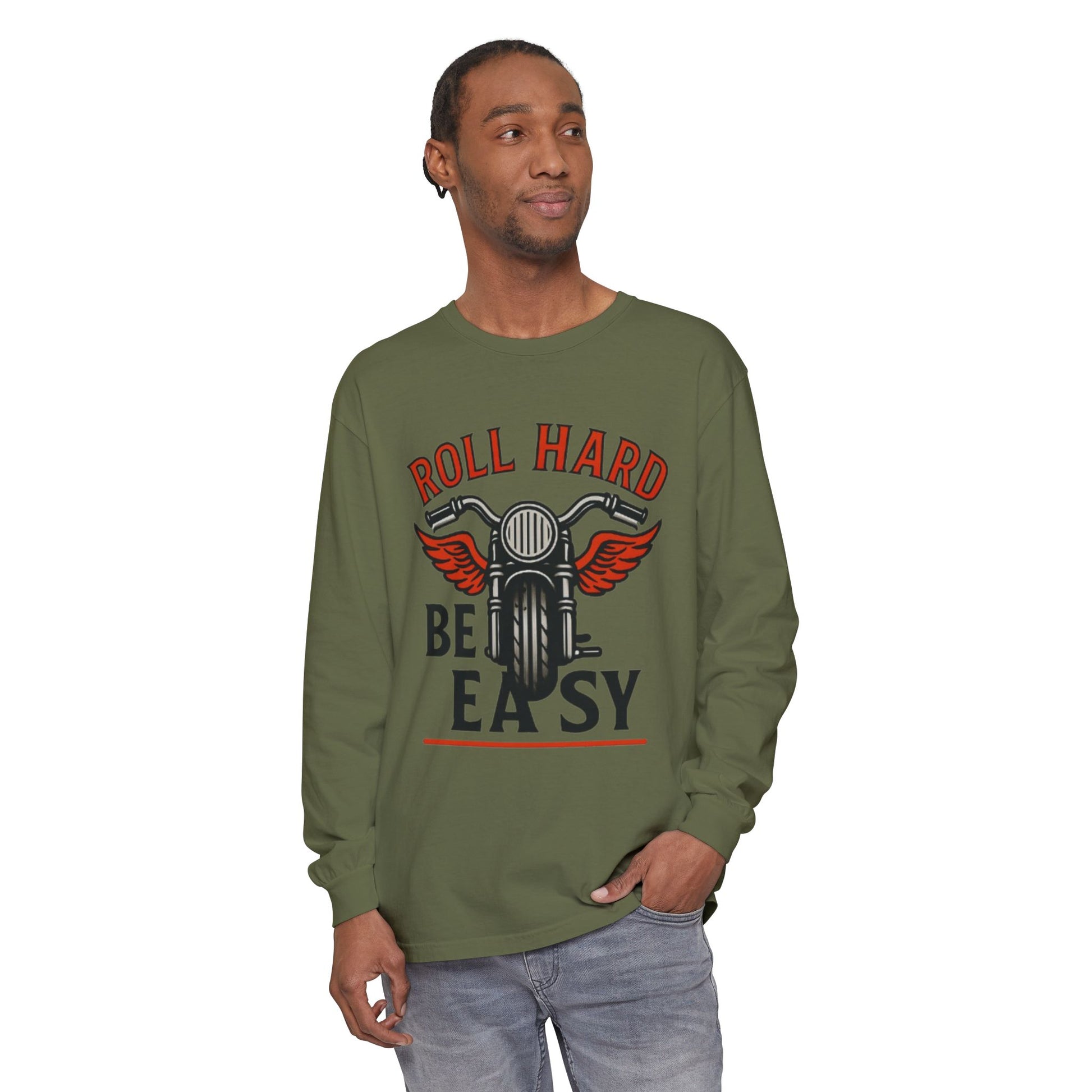 Unisex Garment-dyed Long Sleeve T-Shirt