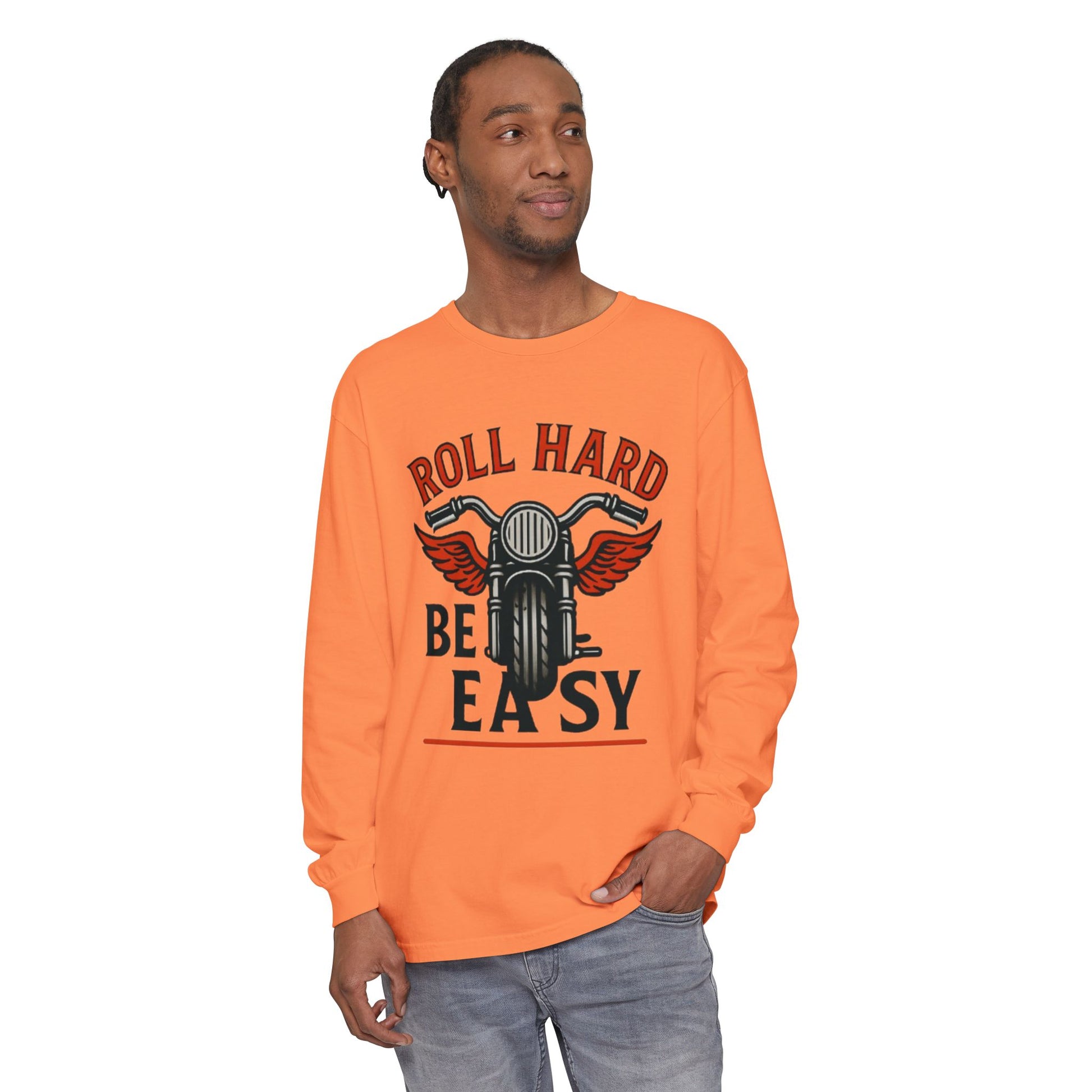Unisex Garment-dyed Long Sleeve T-Shirt