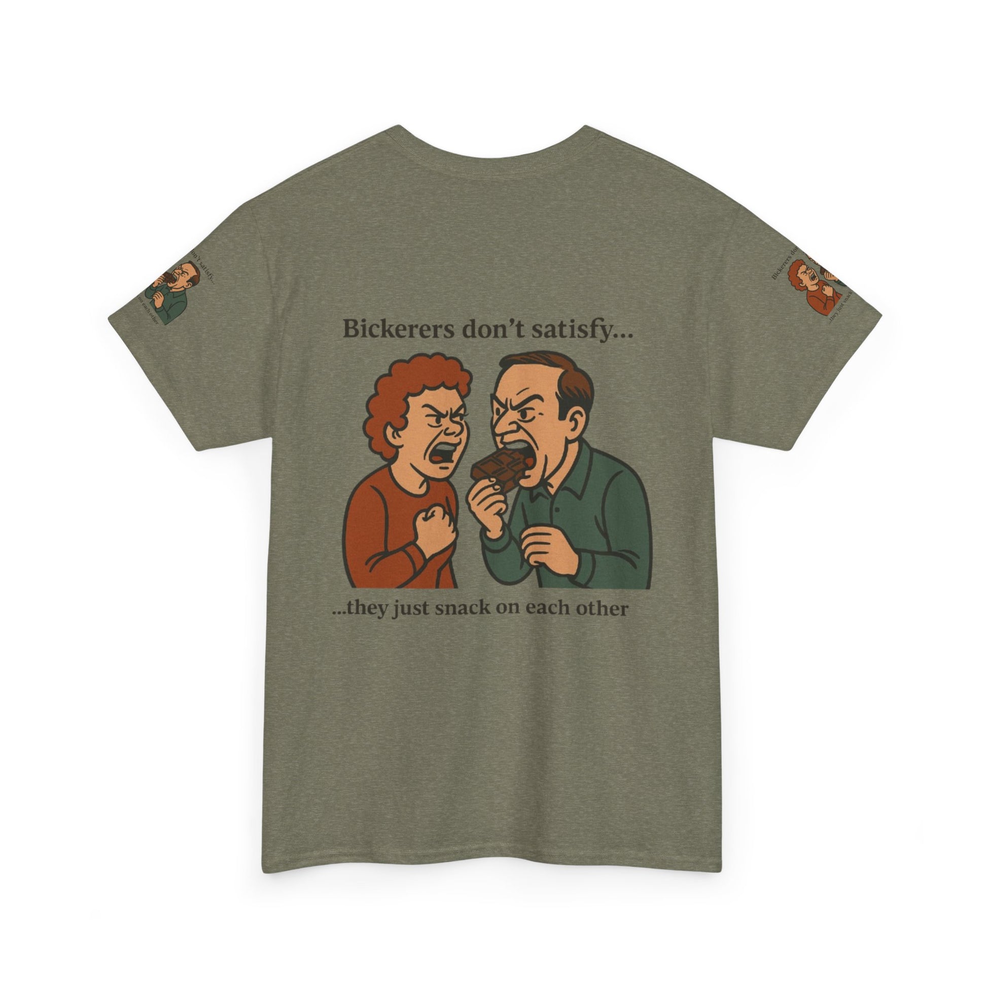 Funny Unisex Tee with Bickering Design, Humorous Cotton T-Shirt, Gift for Friends, Family Humor Shirt, Casual Wear