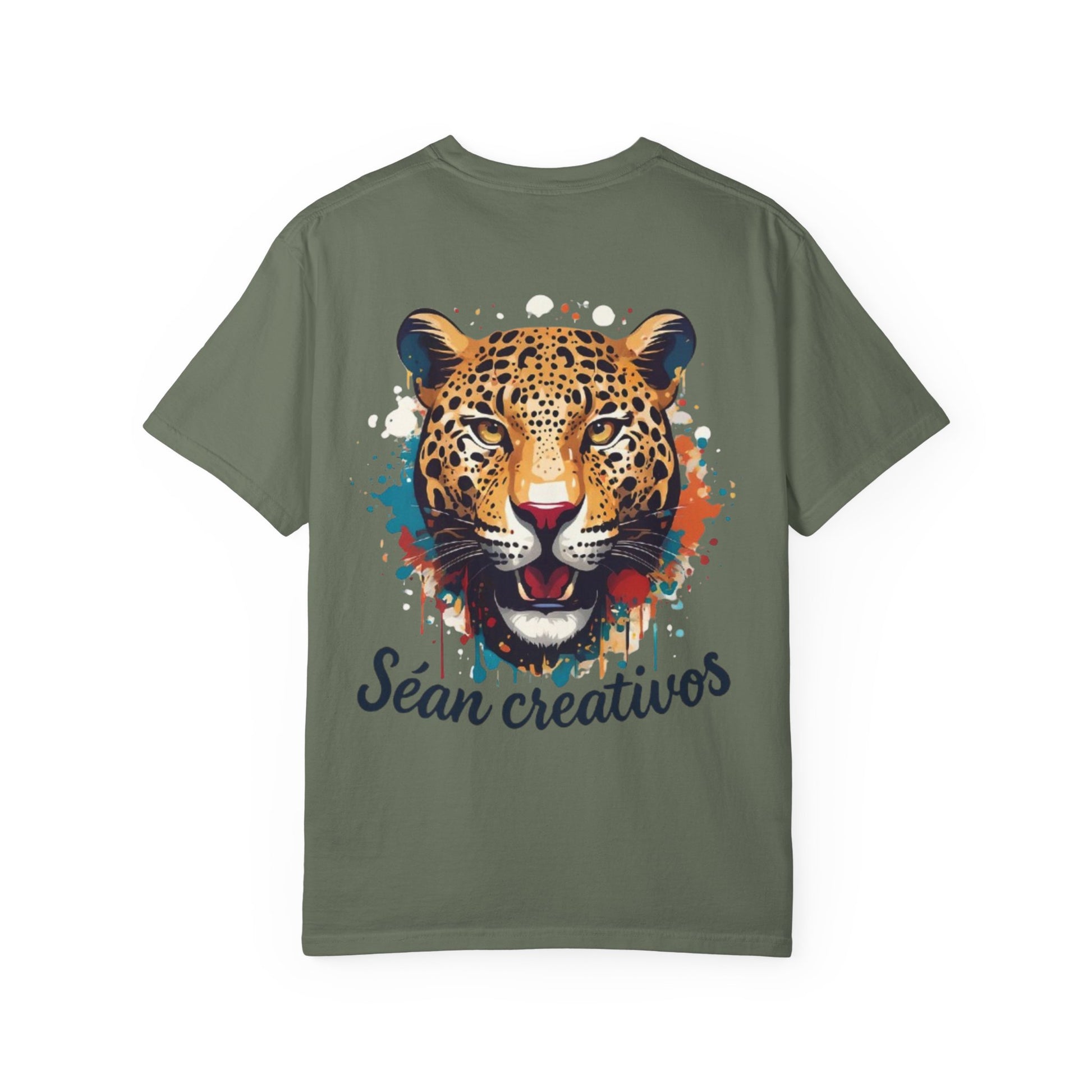 Creative Leopard T-Shirt, Artistic Animal Tee, Unique Gift for Art Lovers, Casual Wear, Trendy Fashion Statement