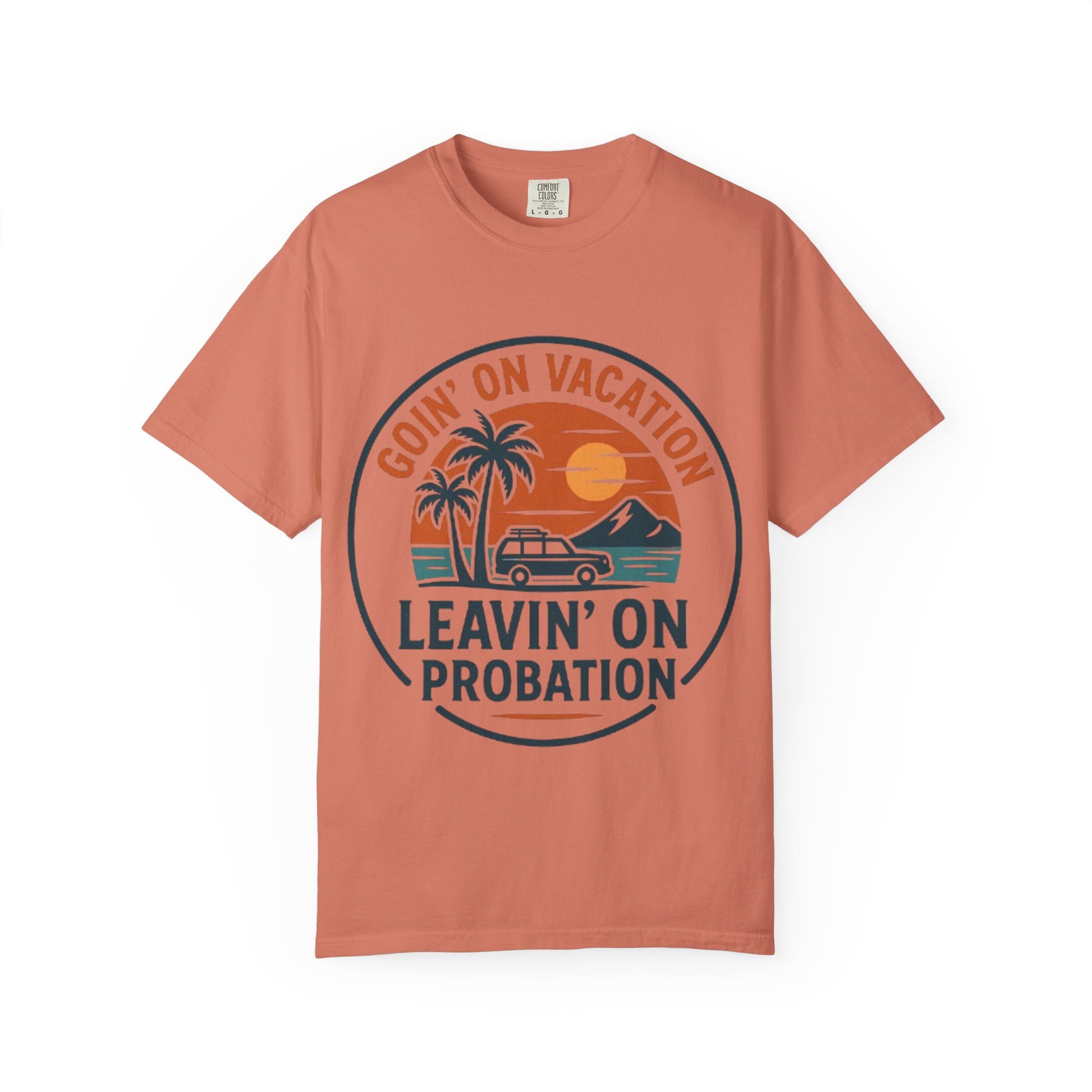 Vacation Vibes Graphic Tee - Goin' on Vacation, Leavin' on Probation, Gift for Travelers, Summer T-Shirt, Fun Casual Wear, Unisex Apparel