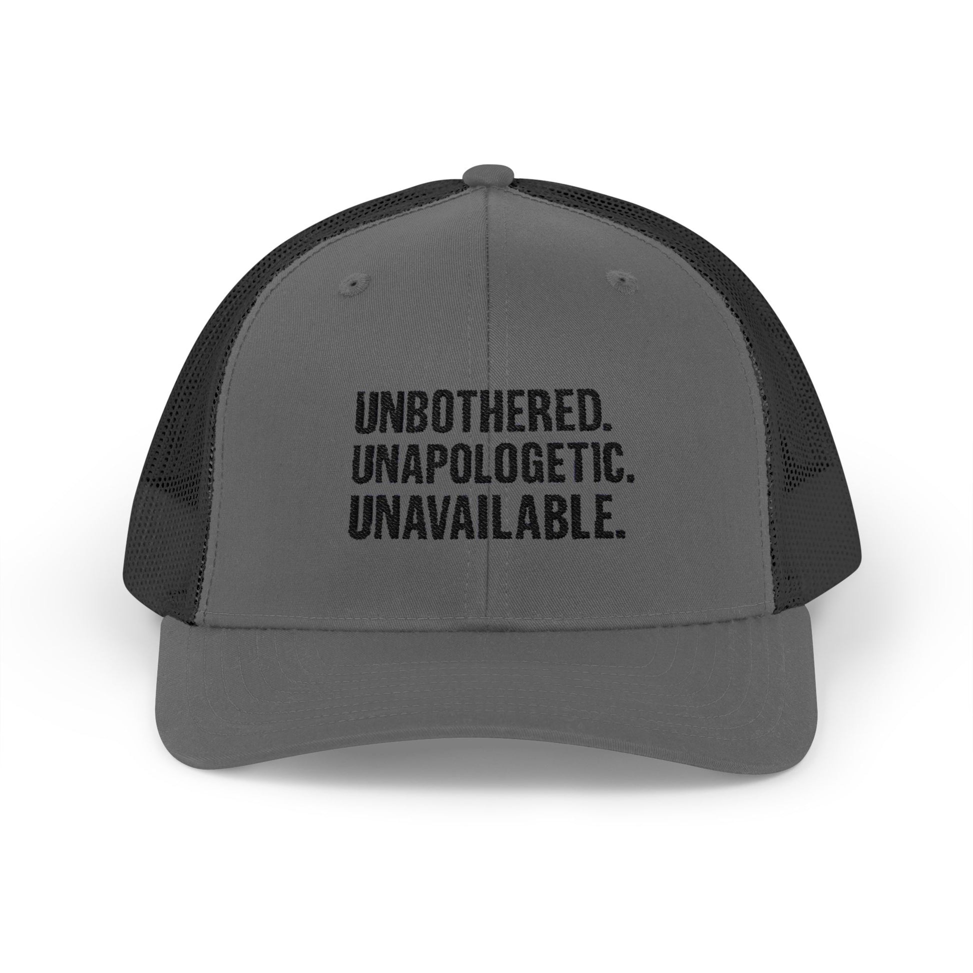 Snapback Cap - Unbothered Unapologetic Unavailable Design