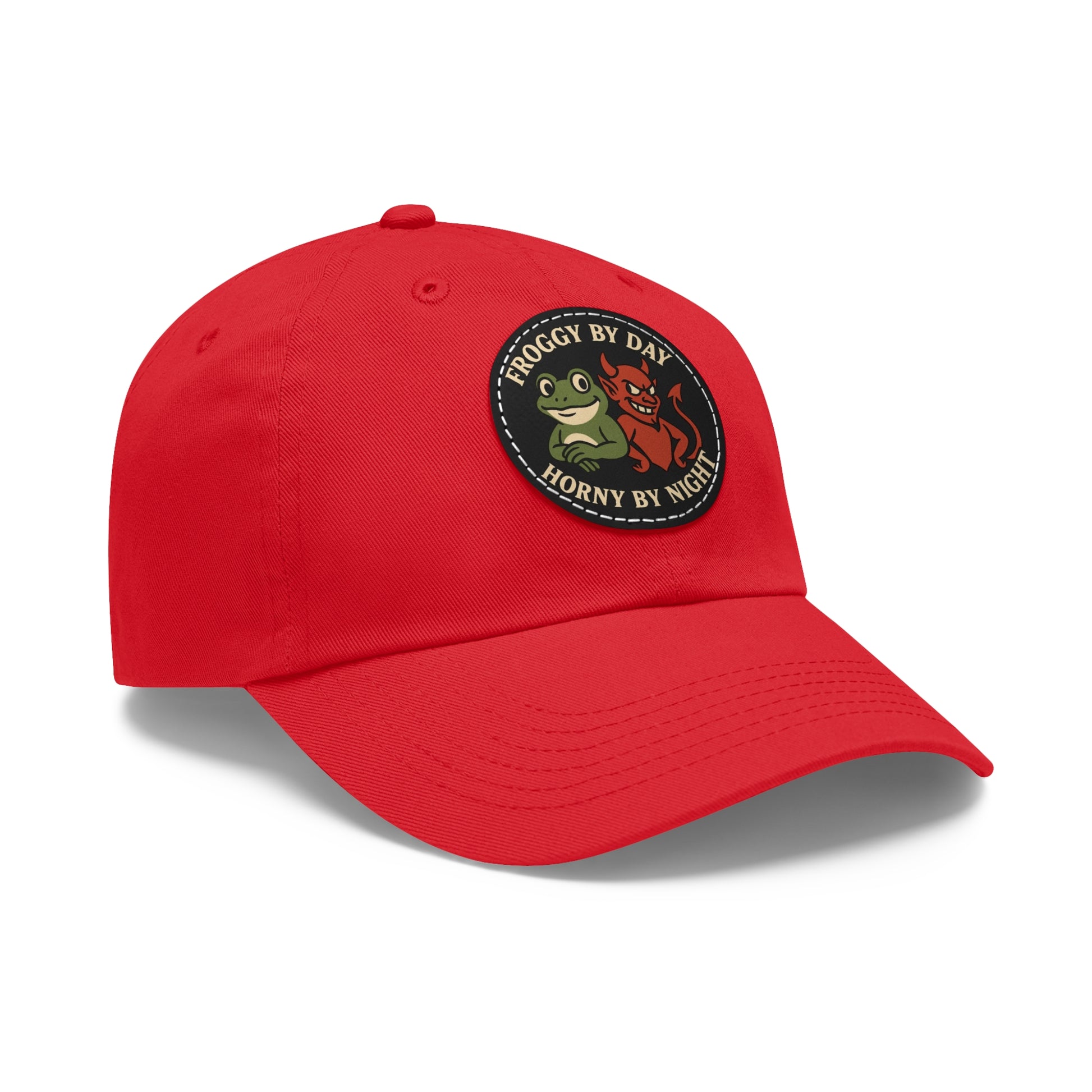 Frog & Devil Dad Hat | Funny Dad Cap, Gift for Father's Day, Casual Style, Outdoor Accessory, Unique Summer Hat