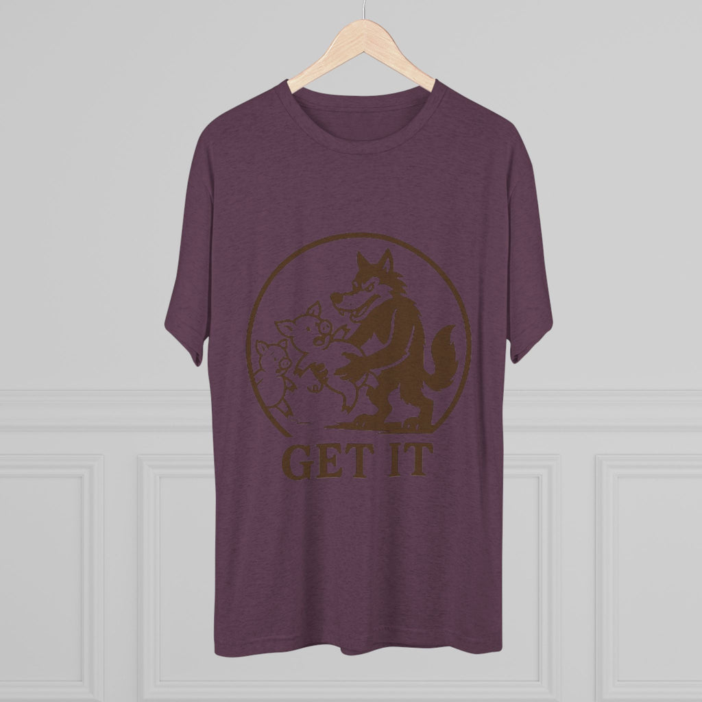 Playful Animal Graphic Tee - Unisex Crew Shirt, Funny Wolf Design, Gifts for Animal Lovers, Casual Wear, Humor Apparel, Birthday Gift