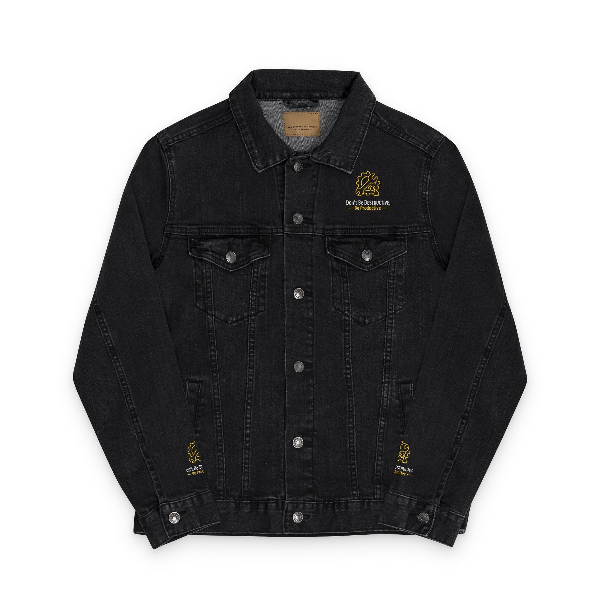 Stylish Unisex Denim Jacket with Embroidery, Casual Outerwear for All Seasons, Vintage Denim Jacket, Unique Gift for Him and Her, [...]