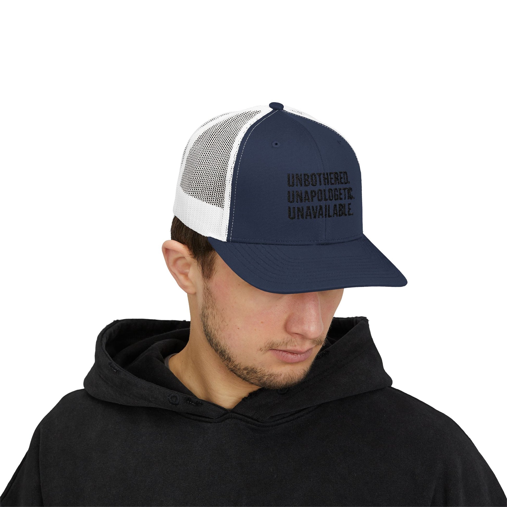 Snapback Cap - Unbothered Unapologetic Unavailable Design