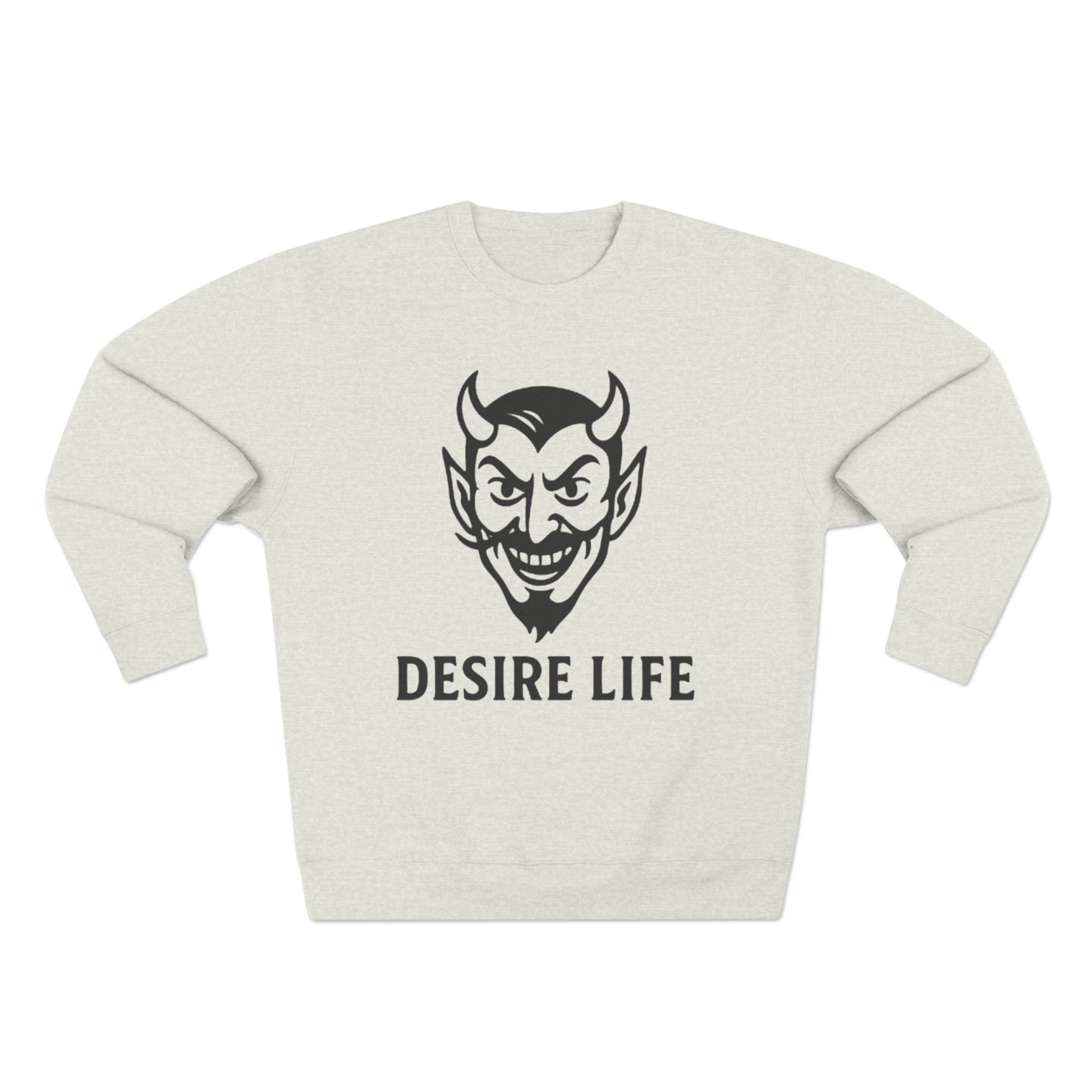 Unisex Crewneck Sweatshirt with 'Desire Life' Design | Casual Streetwear, Graphic Sweatshirt, Gift for Him/Her, Trendy Fashion, [...]