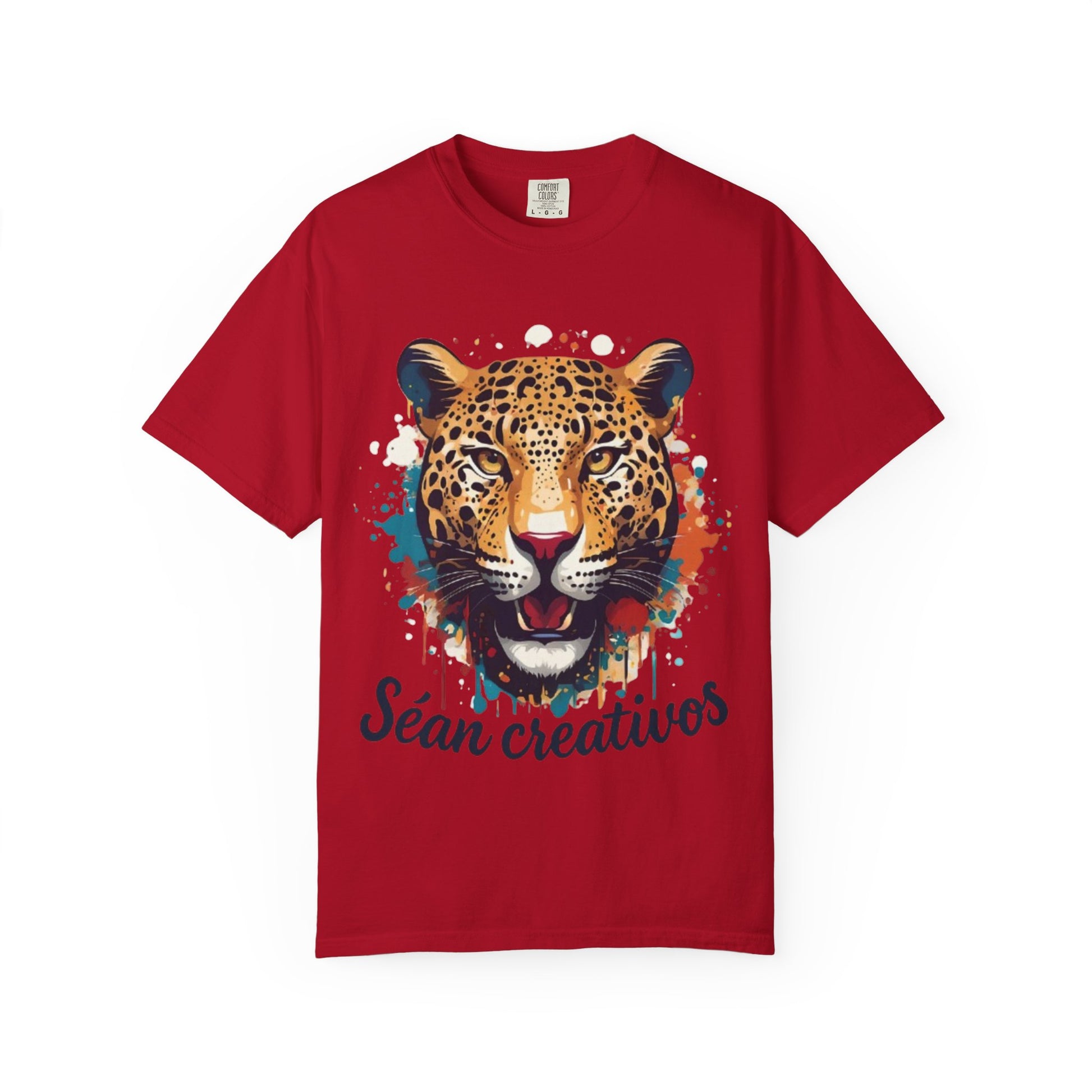 Creative Leopard T-Shirt, Artistic Animal Tee, Unique Gift for Art Lovers, Casual Wear, Trendy Fashion Statement