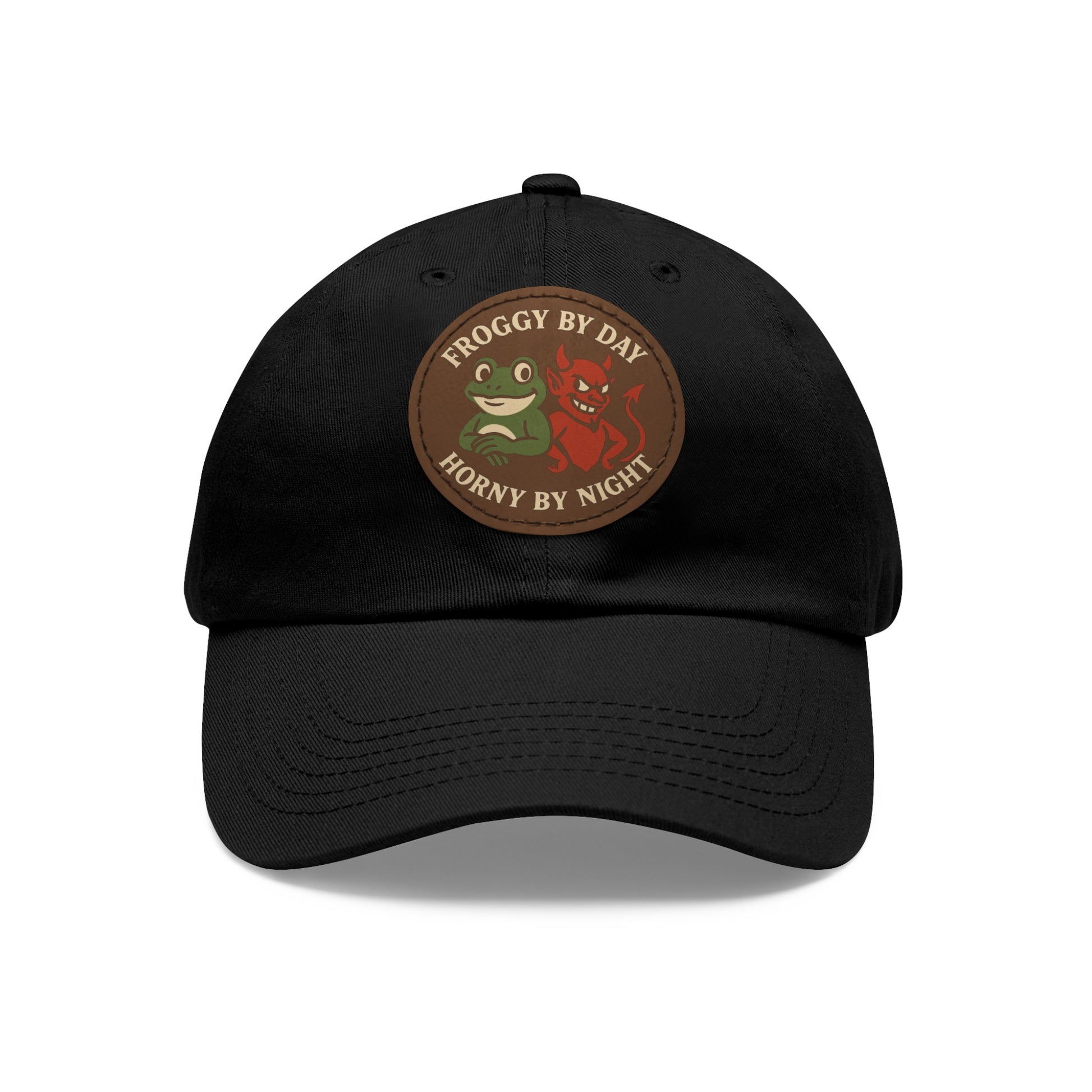 Frog & Devil Dad Hat | Funny Dad Cap, Gift for Father's Day, Casual Style, Outdoor Accessory, Unique Summer Hat
