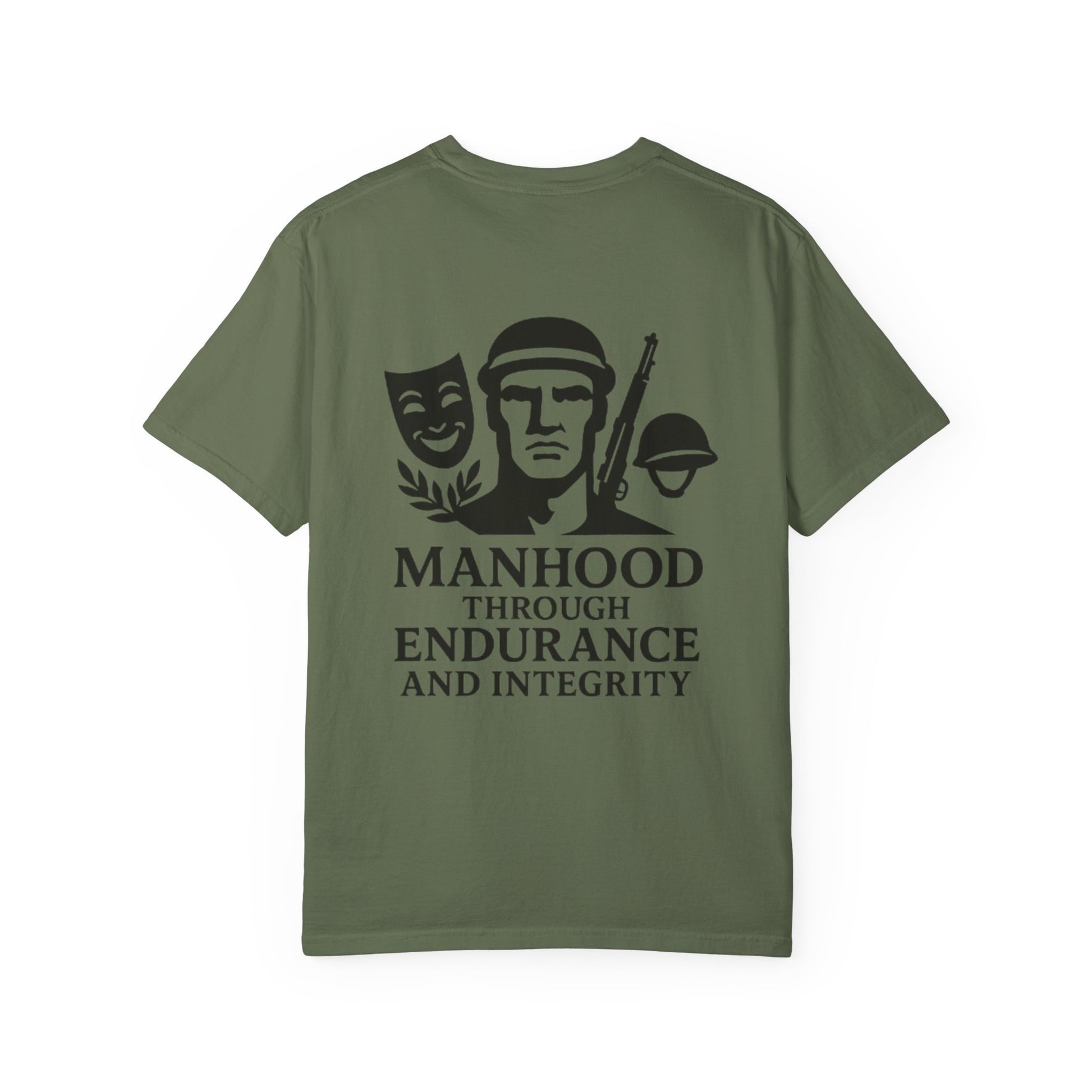 Inspirational Unisex T-Shirt: Manhood Through Endurance and Integrity, Gift for Dads, Motivational Apparel, Everyday Wear, Men's T-Shirt