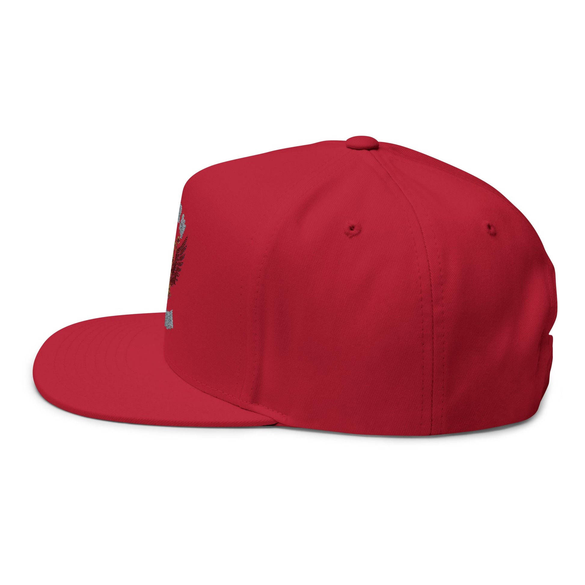 Flat Bill Cap: Honor in Motion Embroidered Hat for Athletes, Sports Lovers, Casual Wear, Gift for Him, Trendy Accessories
