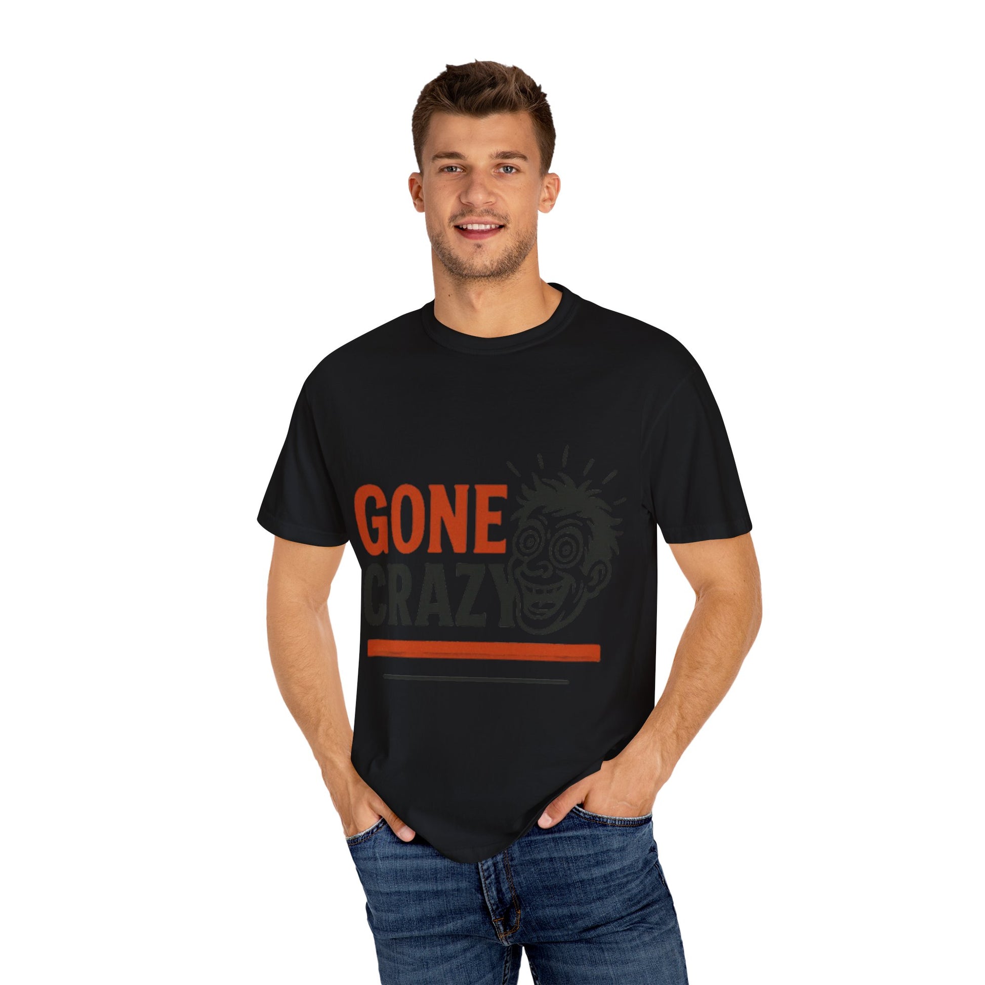 Gone Crazy Unisex Garment-Dyed T-shirt | Fun Graphic Tee for Casual Wear, Gift for Friends, Birthday Celebration, Comedy Style, Unique [...]