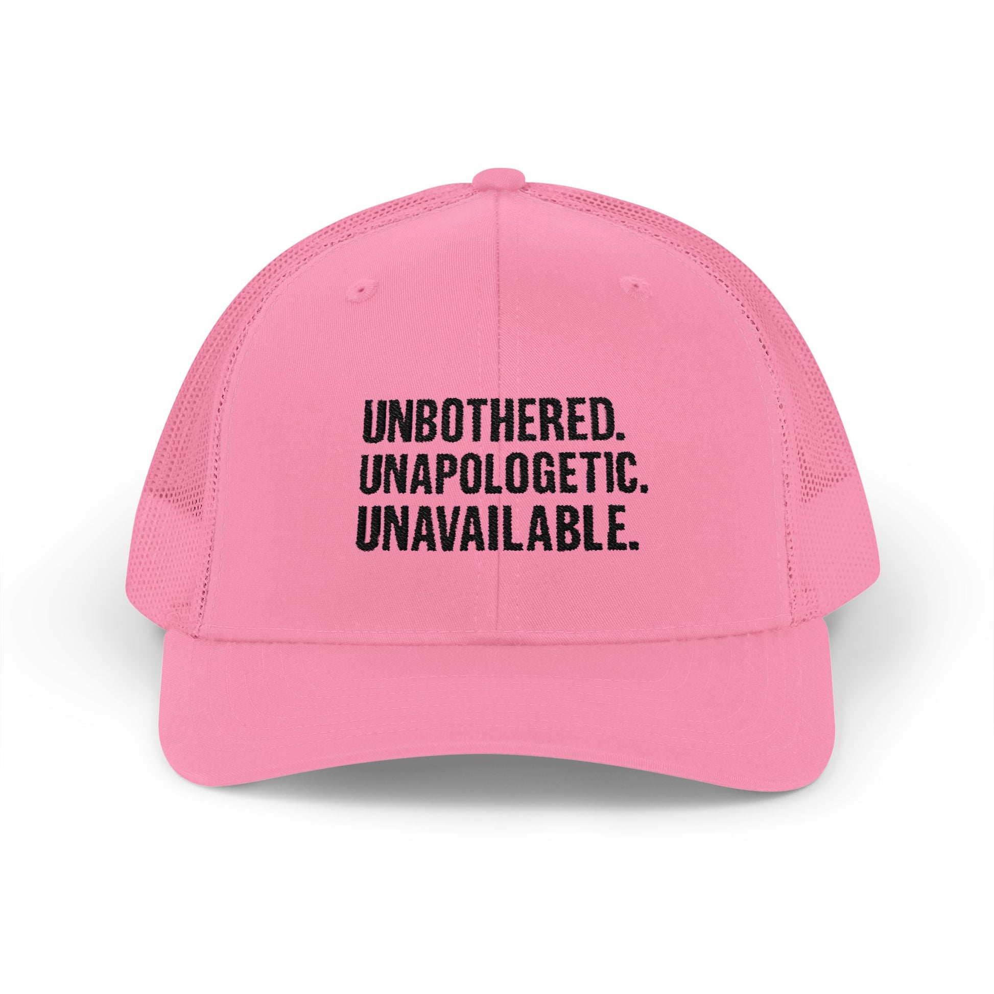 Snapback Cap - Unbothered Unapologetic Unavailable Design