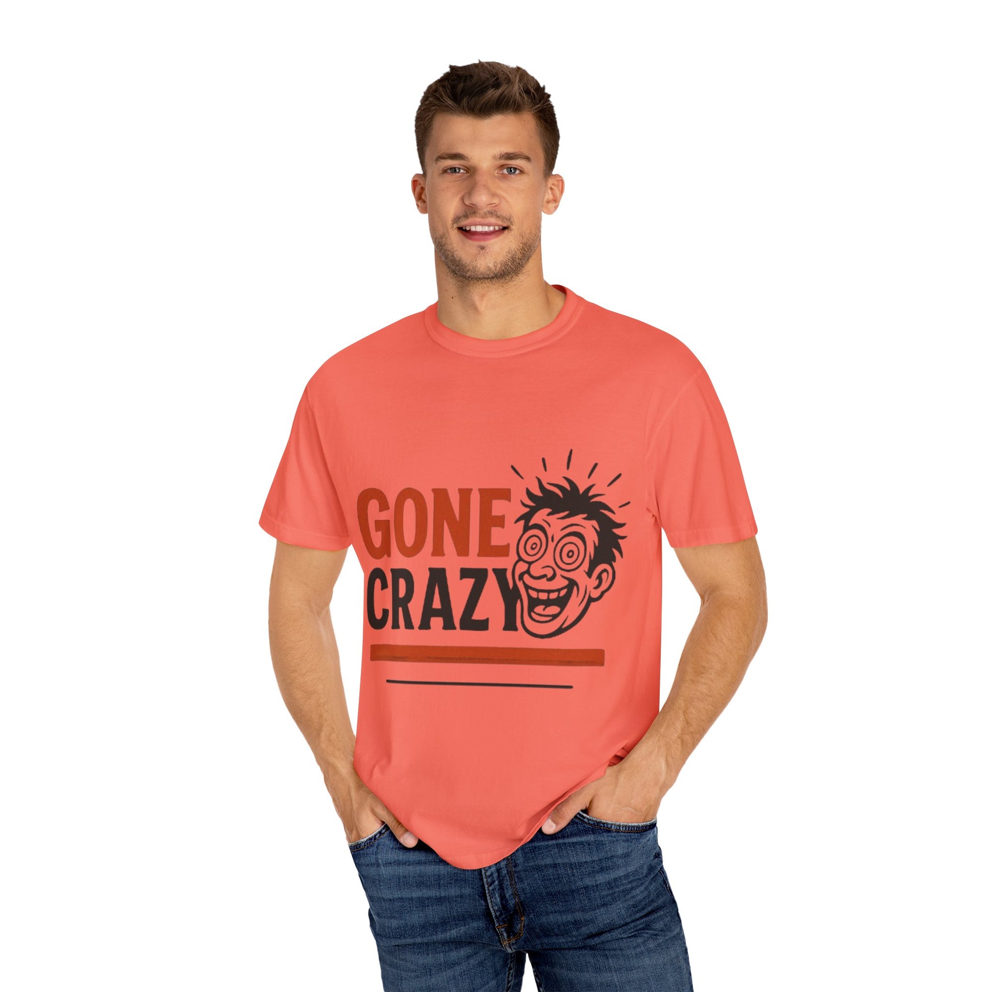 Gone Crazy Unisex Garment-Dyed T-shirt | Fun Graphic Tee for Casual Wear, Gift for Friends, Birthday Celebration, Comedy Style, Unique [...]